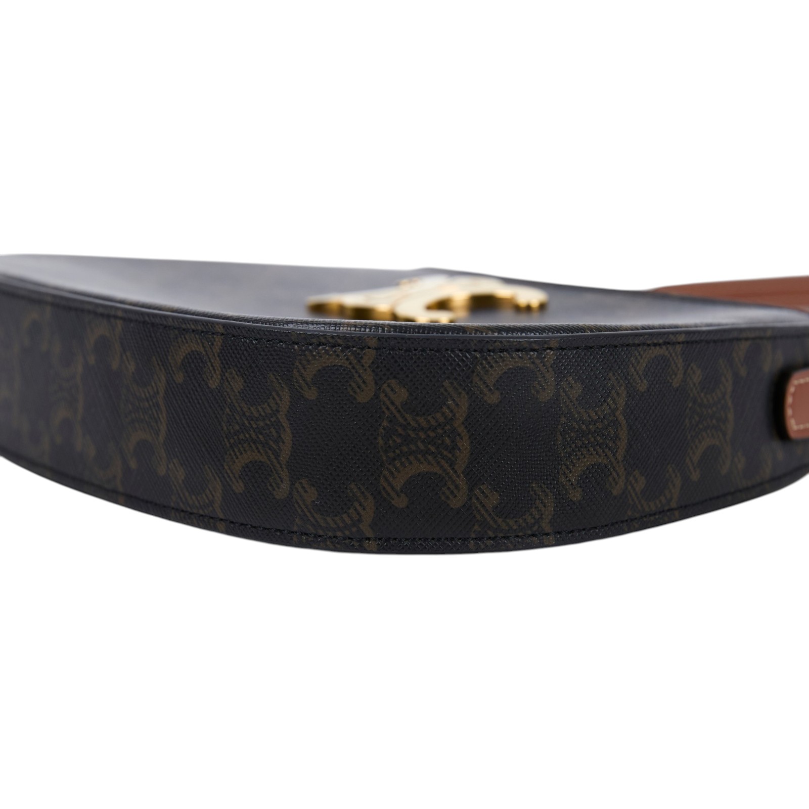 思琳 CELINE Tilly 標識印花 牛皮革 中型 手提 肩背包 115702CUZ 凱旋門TILLY 中號 防塵袋/日本購買證明