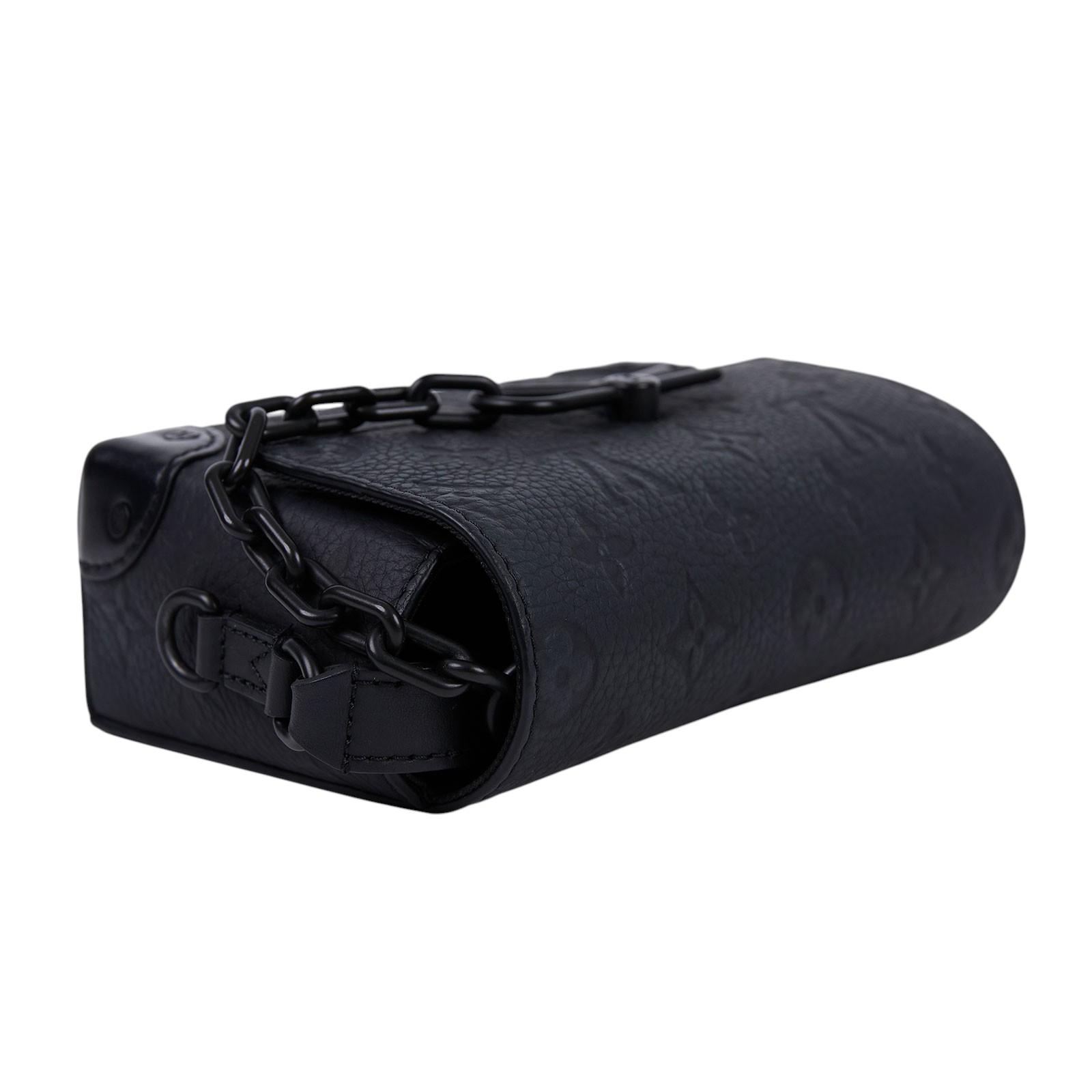 路易威登 LOUIS VUITTON Steamer 隨身 錢包 黑色 M81746 晶片款 黑原花壓紋Steamer肩背包 原廠盒子/防塵袋