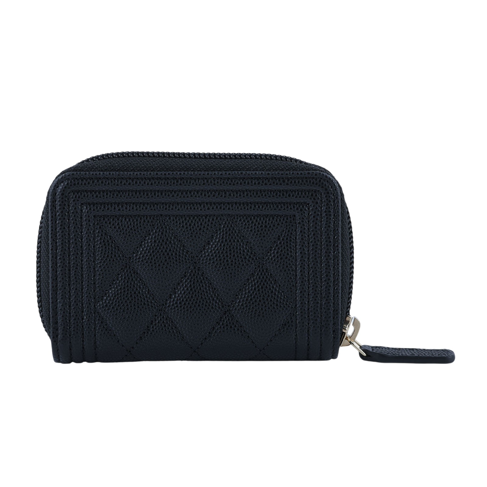 香奈兒 CHANEL BOY 拉鍊 零錢包 A80602 31開黑荔枝金釦BOY零錢包 原廠盒子/防塵袋/保證卡