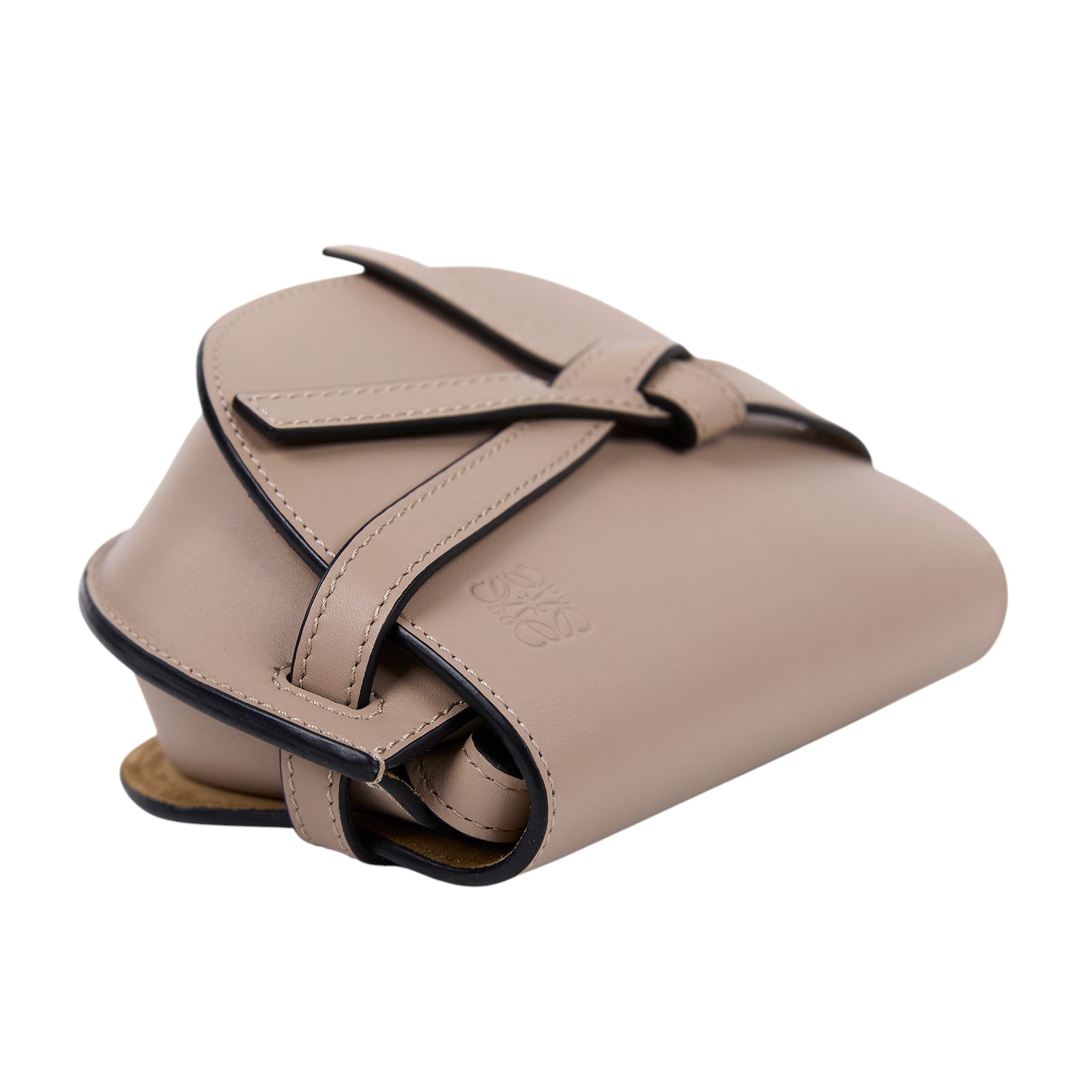 羅意威 LOEWE Mini Gate Dual bag 迷你 小牛皮 肩背包 帆布背帶 A650N46X13 沙色GATE MINI背帶款 防塵袋