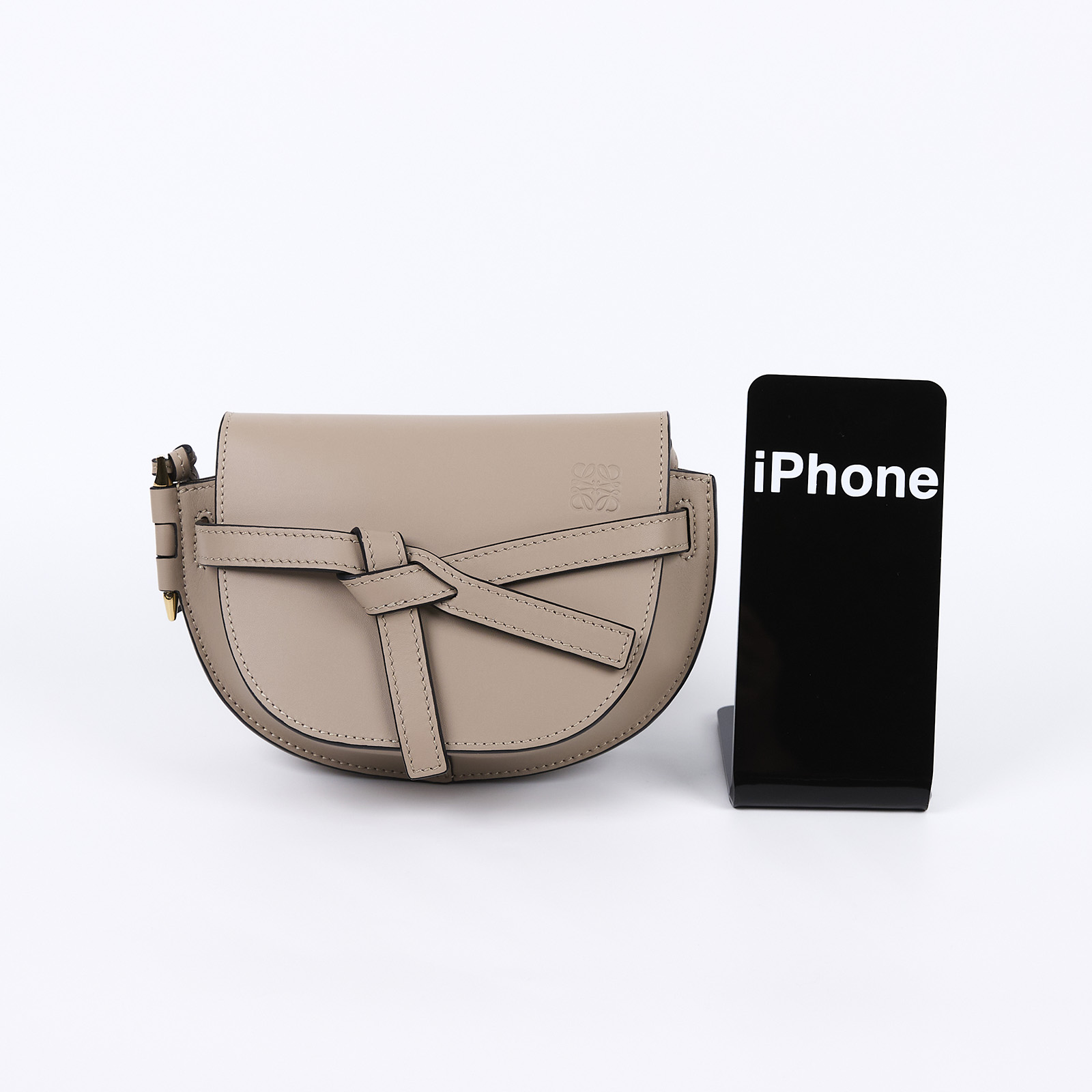 羅意威 LOEWE Mini Gate Dual bag 迷你 小牛皮 肩背包 帆布背帶 A650N46X13 沙色GATE MINI背帶款 防塵袋