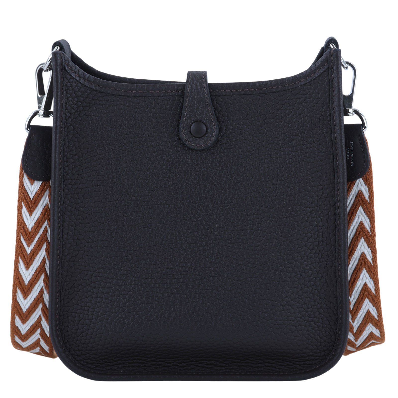 愛馬仕 Hermes Evelyne Bag Mini 伊芙琳包 Evelyne 16 EV16 B刻 深咖EVELYNE MINI 原廠盒子/防塵袋