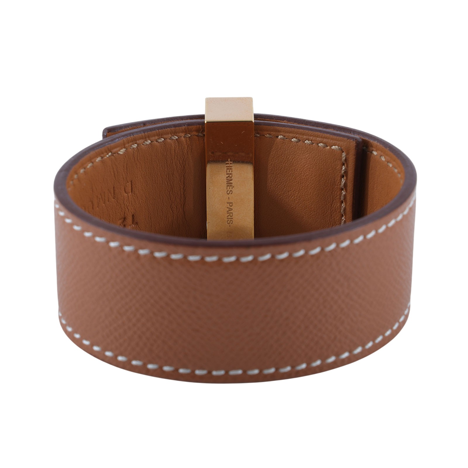 愛馬仕 Hermes Collier de Chien 24 手環 金棕 H079501CC37T2 /#T2 金棕CDC手環 原廠盒子/防塵袋