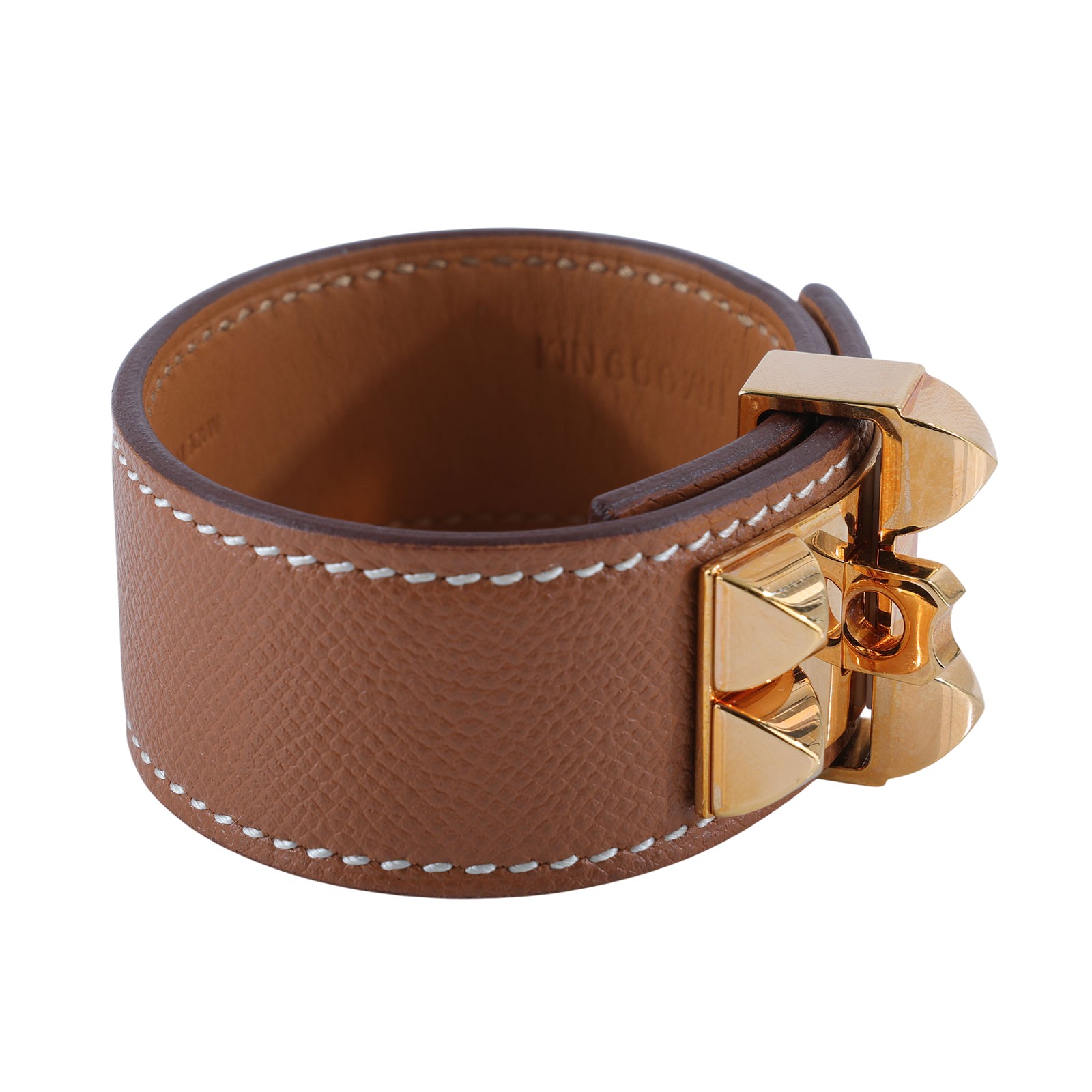 愛馬仕 Hermes Collier de Chien 24 手環 金棕 H079501CC37T2 /#T2 金棕CDC手環 原廠盒子/防塵袋
