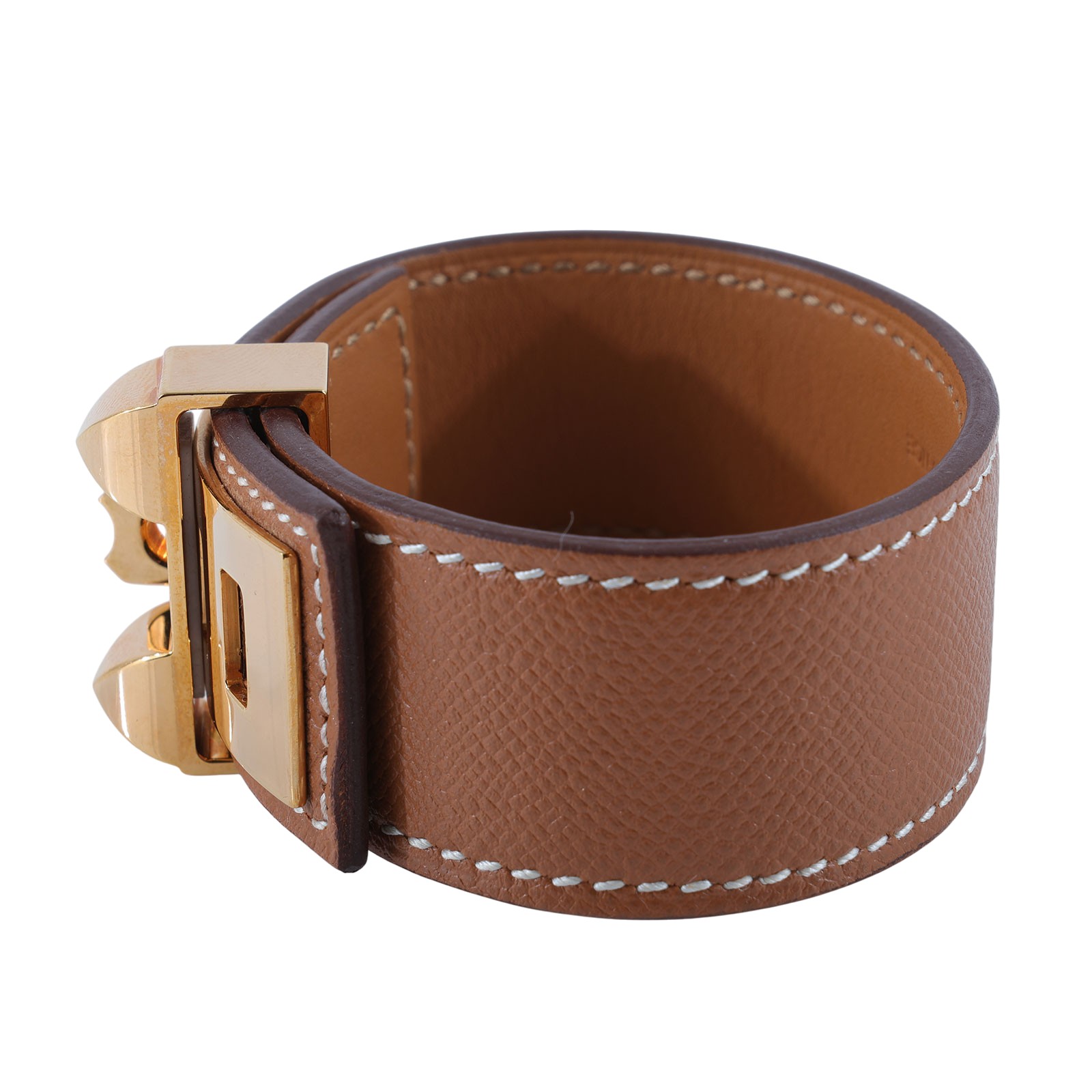 愛馬仕 Hermes Collier de Chien 24 手環 金棕 H079501CC37T2 /#T2 金棕CDC手環 原廠盒子/防塵袋