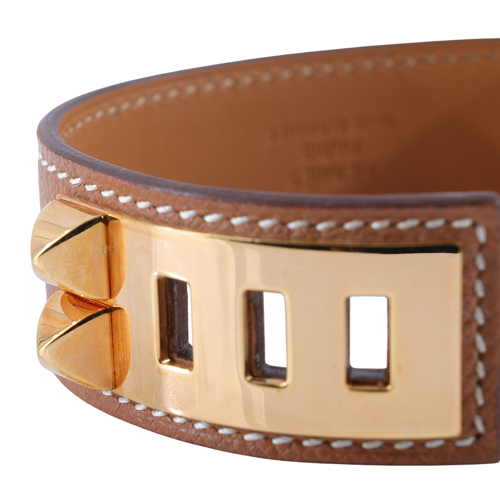 愛馬仕 Hermes Collier de Chien 24 手環 金棕 H079501CC37T2 /#T2 金棕CDC手環 原廠盒子/防塵袋