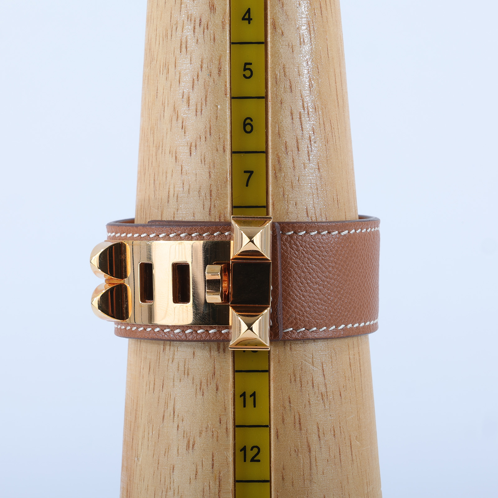 愛馬仕 Hermes Collier de Chien 24 手環 金棕 H079501CC37T2 /#T2 金棕CDC手環 原廠盒子/防塵袋