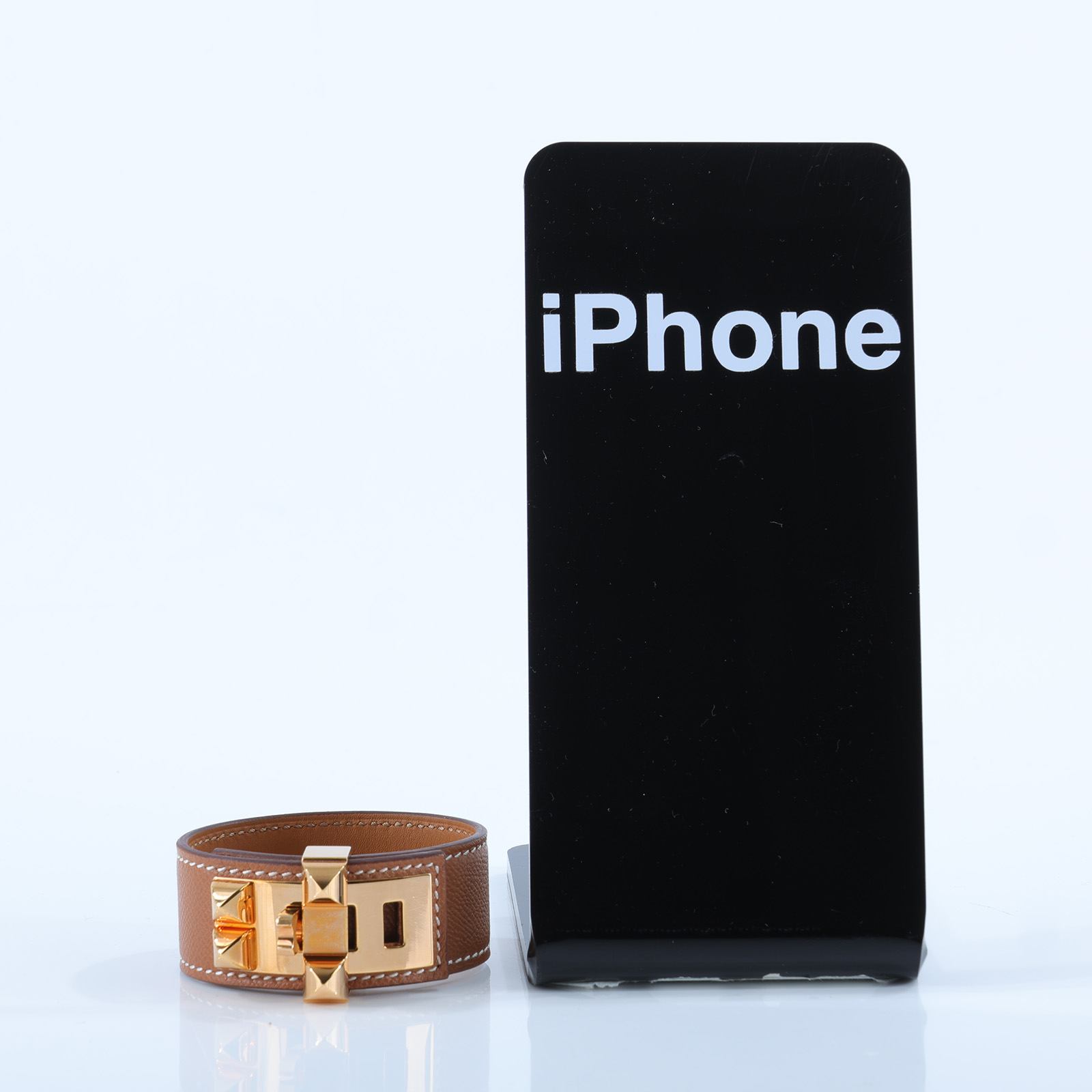 愛馬仕 Hermes Collier de Chien 24 手環 金棕 H079501CC37T2 /#T2 金棕CDC手環 原廠盒子/防塵袋