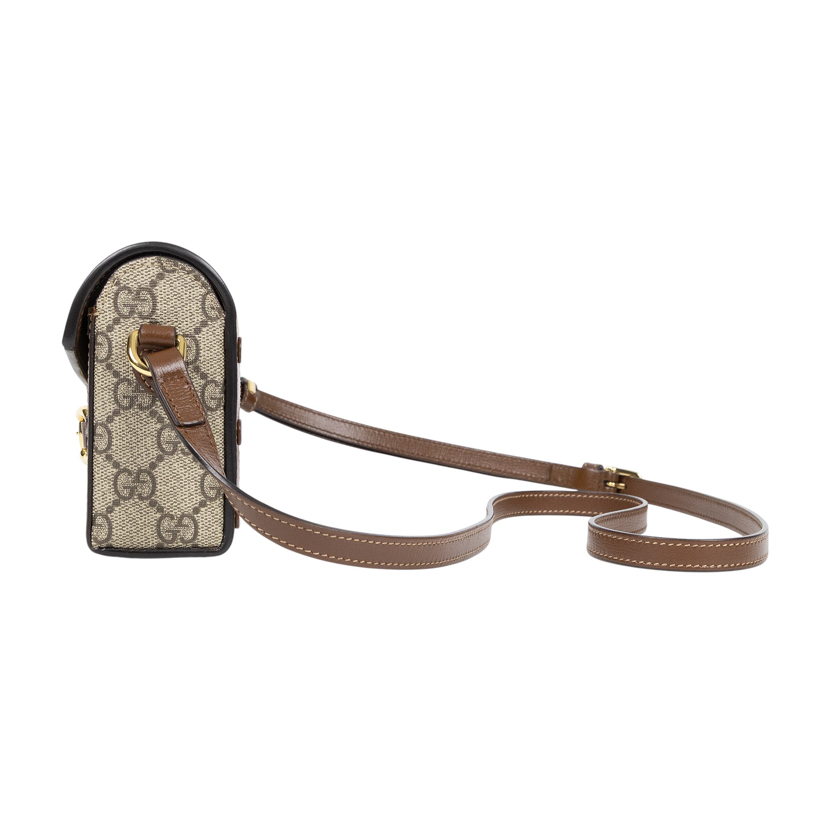 古馳 GUCCI Horsebit 1955 馬銜扣 迷你袋 斜背包 烏木色 699296 92TCG 棕1955馬銜釦相機包 原廠盒子/防塵袋