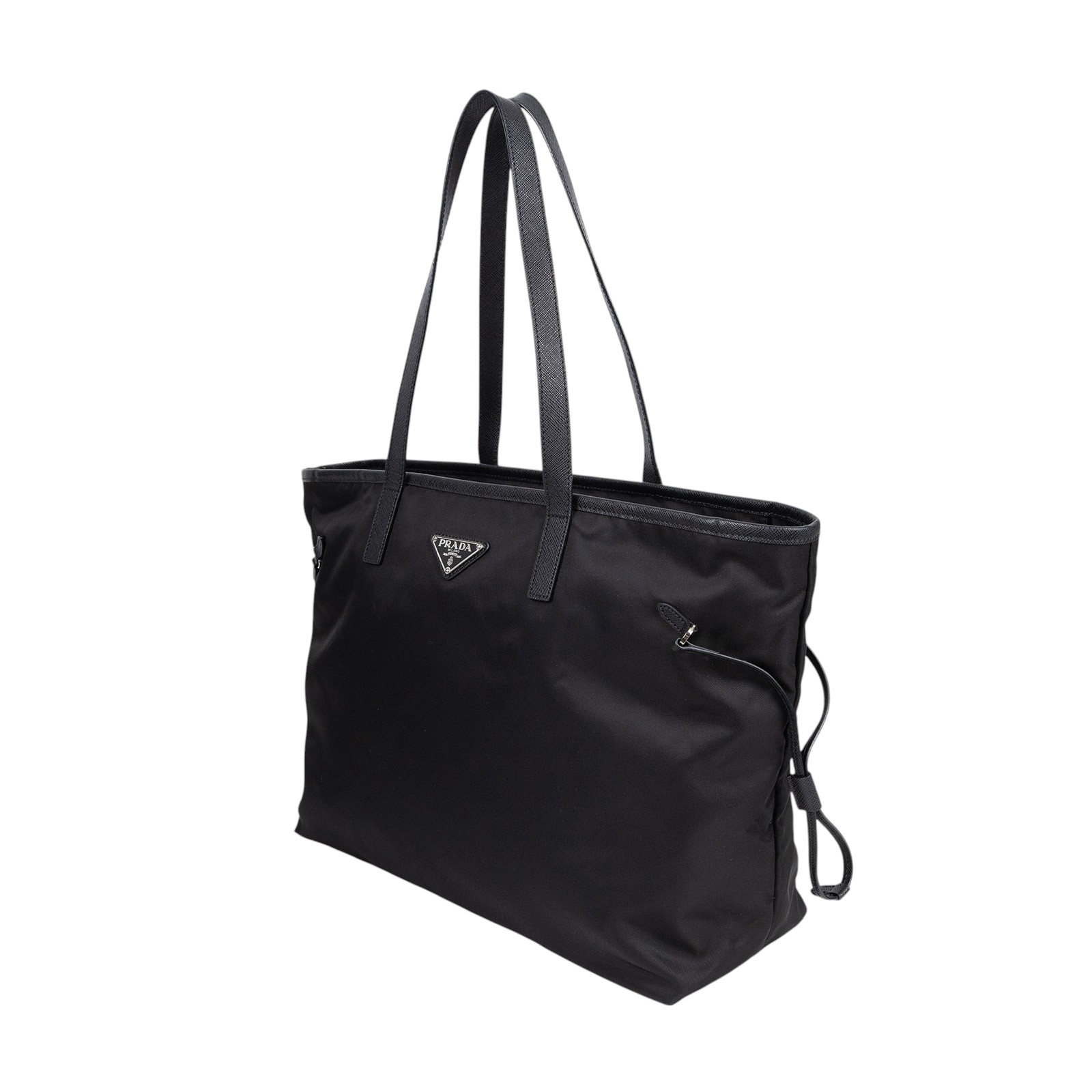 普拉達 PRADA Vela Borsa 尼龍 托特包 1BG401_V44 黑尼龍托特包 防塵袋/保證卡