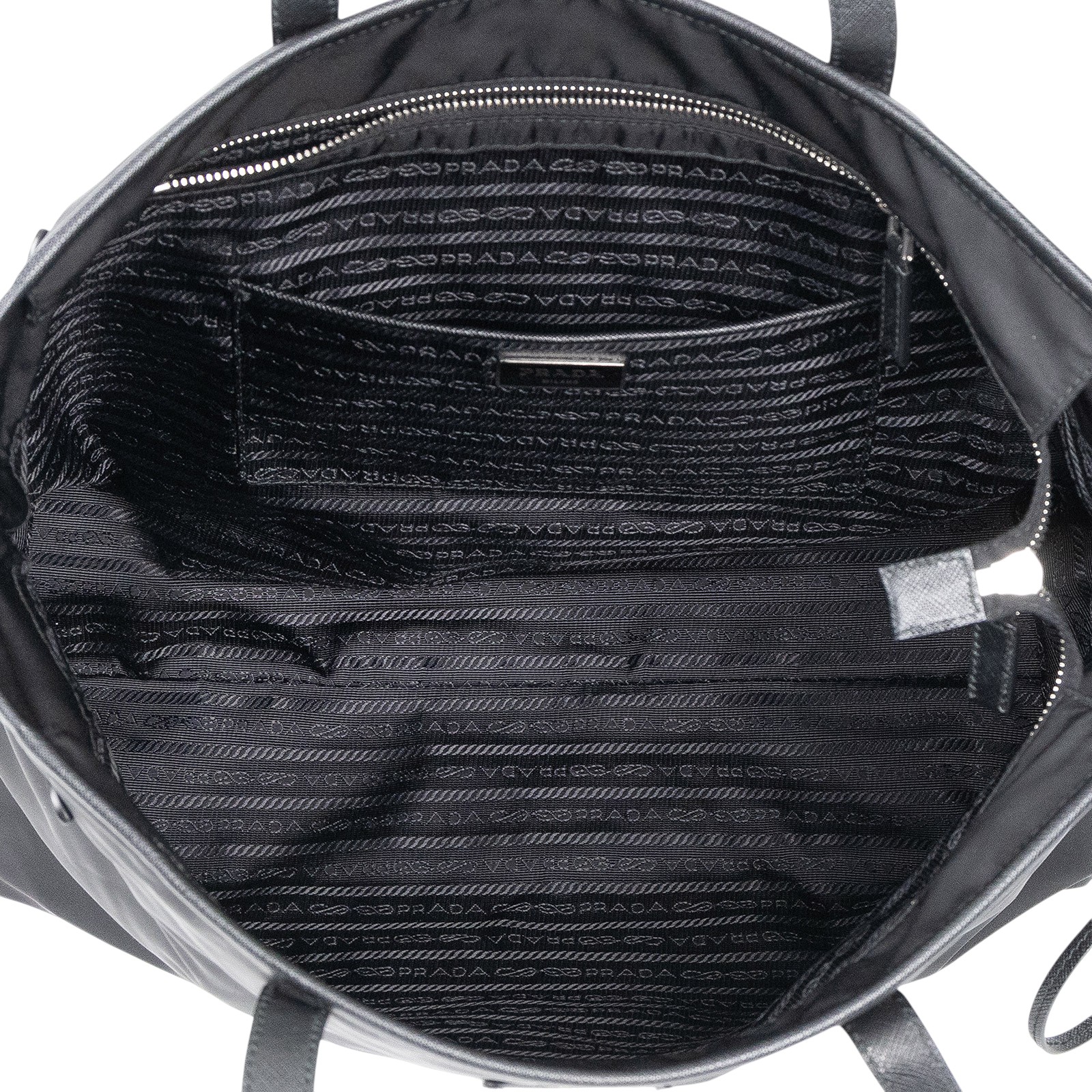 普拉達 PRADA Vela Borsa 尼龍 托特包 1BG401_V44 黑尼龍托特包 防塵袋/保證卡