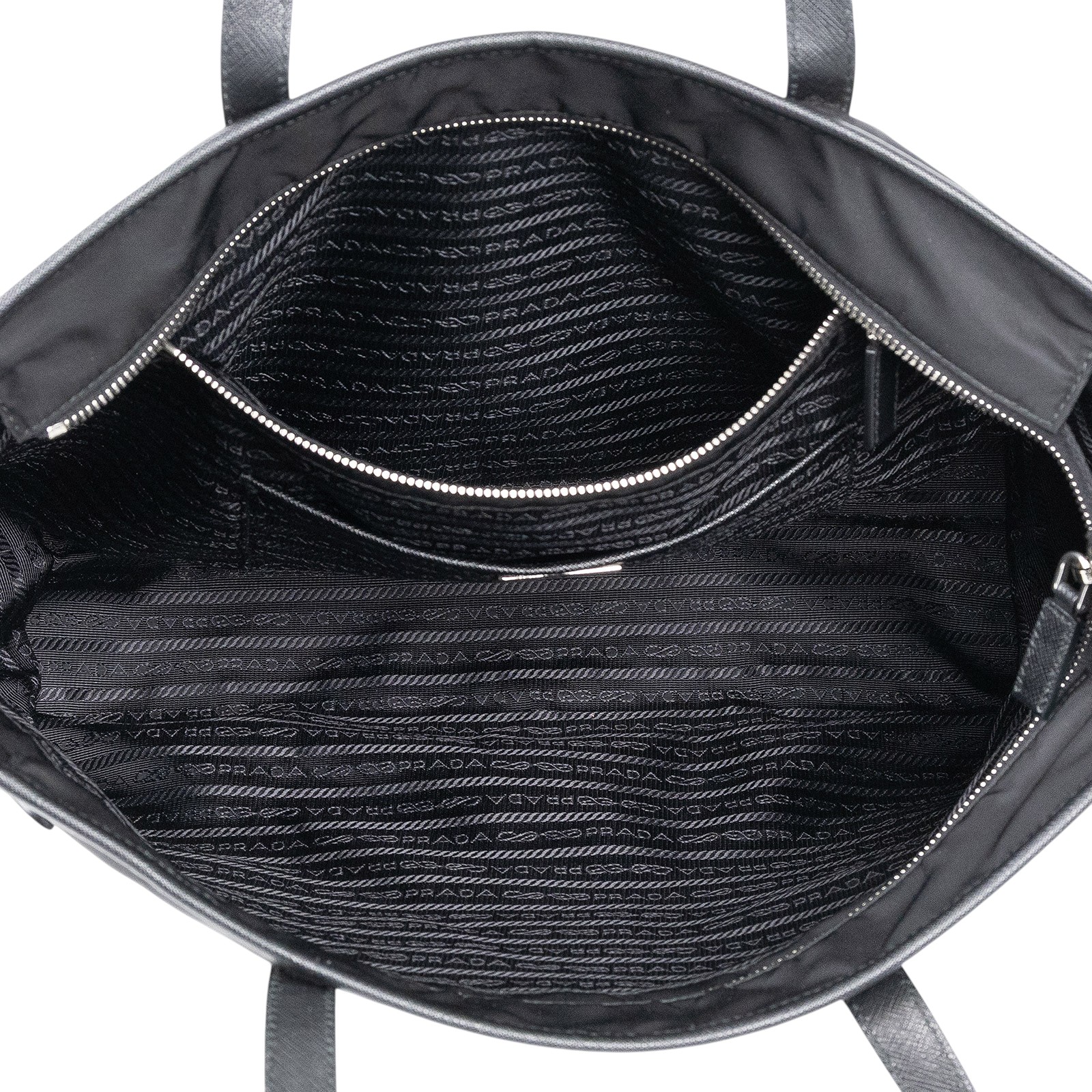 普拉達 PRADA Vela Borsa 尼龍 托特包 1BG401_V44 黑尼龍托特包 防塵袋/保證卡