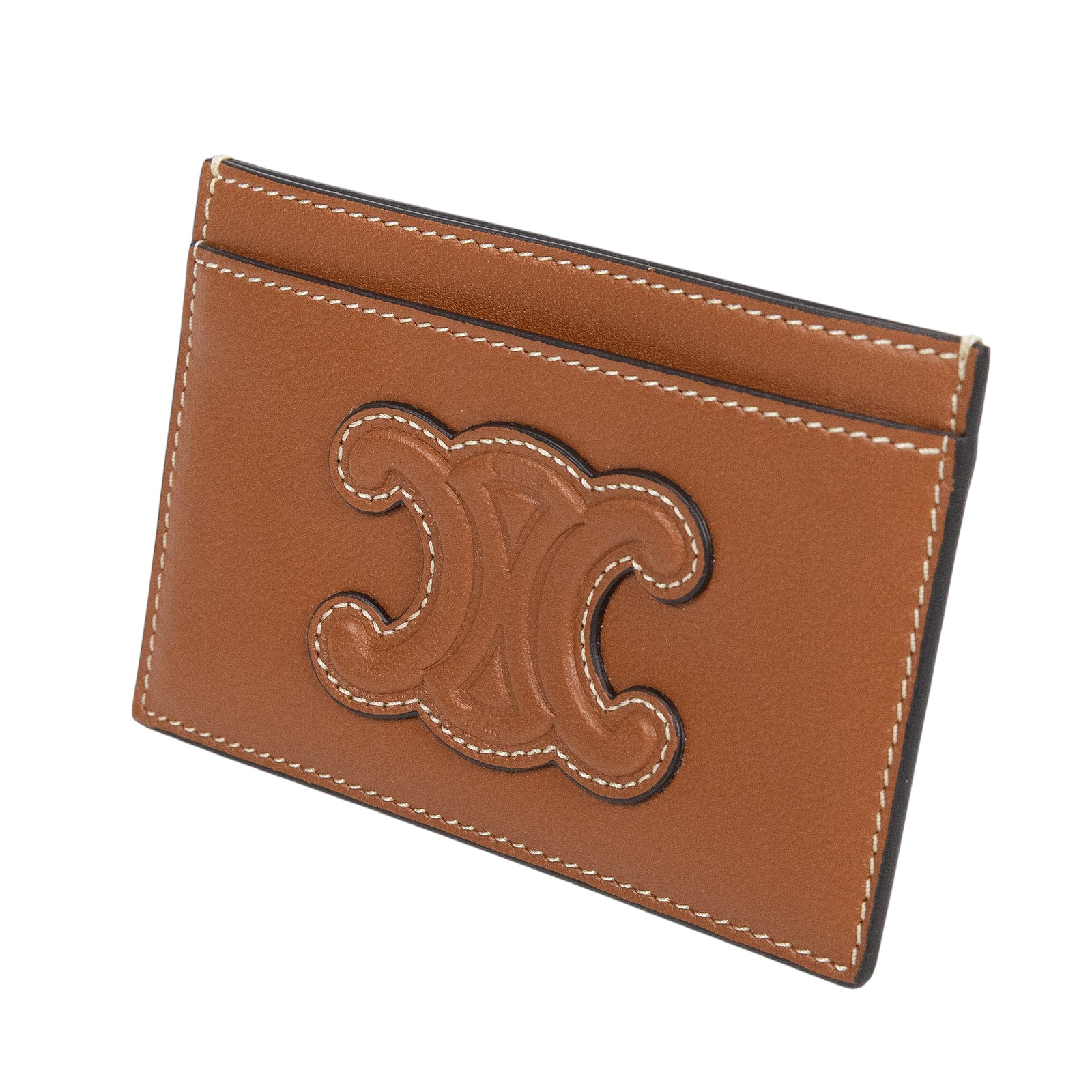 思琳 CELINE 卡包 10B703EMJ 棕凱旋卡夾 原廠盒子/防塵袋/購買證明