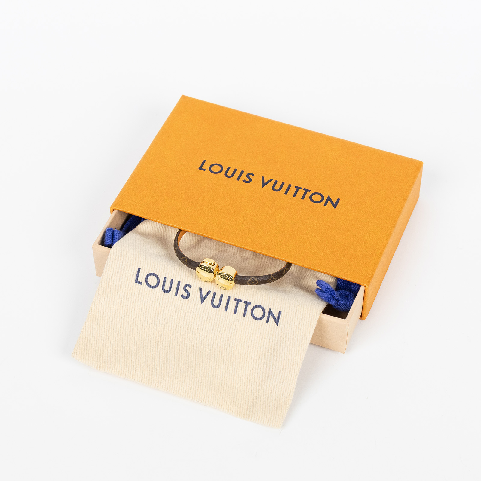 路易威登 LOUIS VUITTON Historic Mini Monogram 手環 M6407E  原廠盒子/防塵袋
