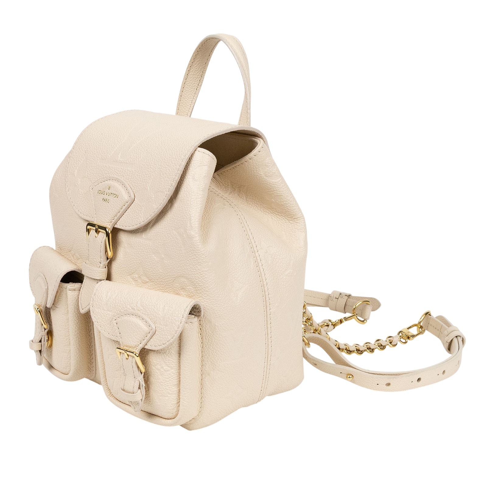 路易威登 LOUIS VUITTON Backup 後背包 奶油色 M47106 晶片款 白BACKUP後背包 原廠盒子/防塵袋/購買證明