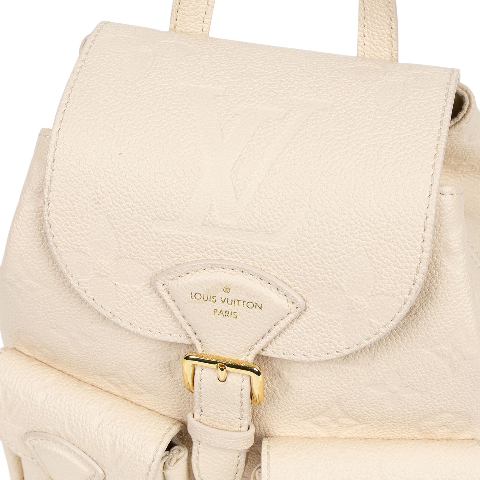 路易威登 LOUIS VUITTON Backup 後背包 奶油色 M47106 晶片款 白BACKUP後背包 原廠盒子/防塵袋/購買證明