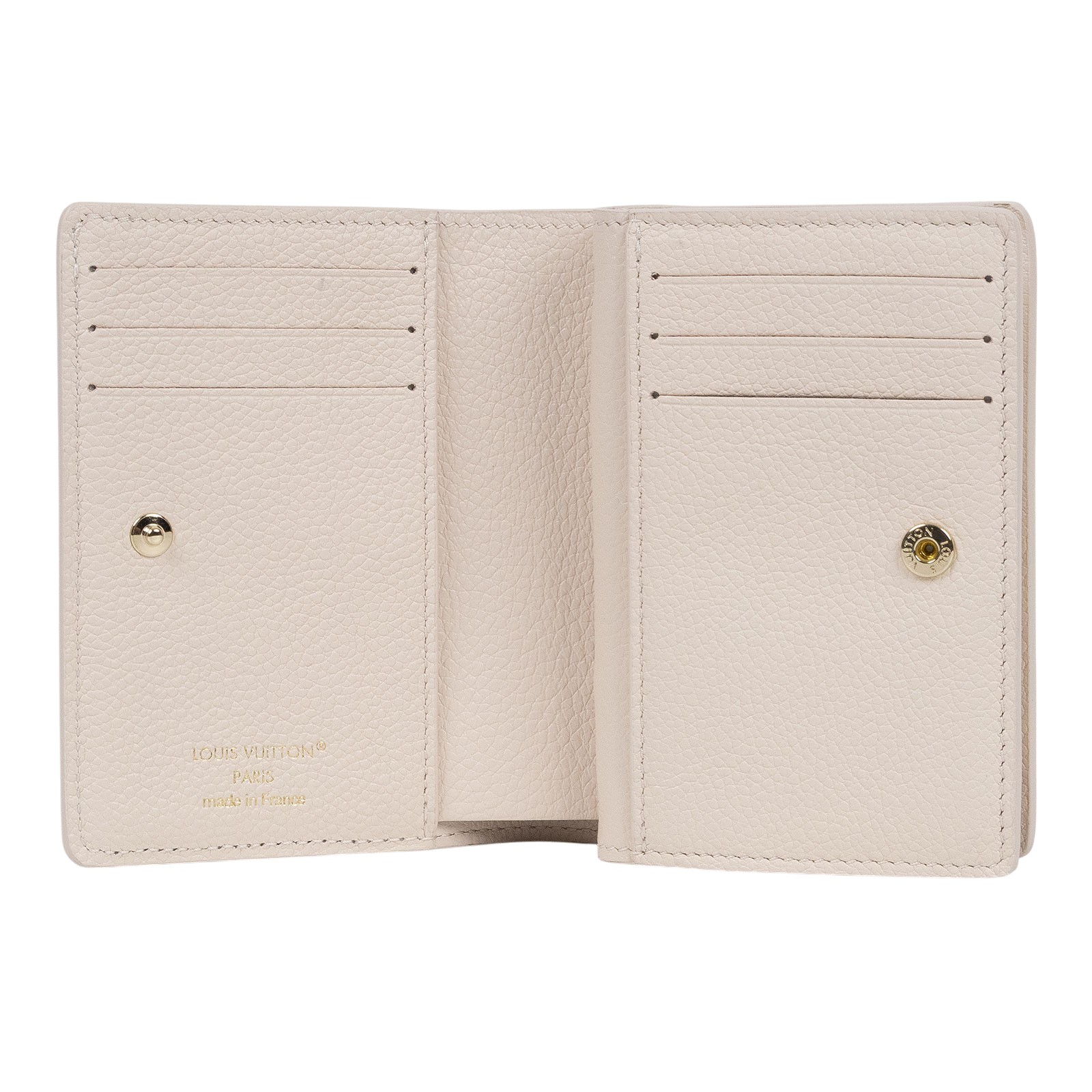 路易威登 LOUIS VUITTON Cléa 柔軟粒面壓花牛皮 錢包 短夾 Dream Beige M25595 晶片款  原廠盒子/防塵袋/國外購買證明