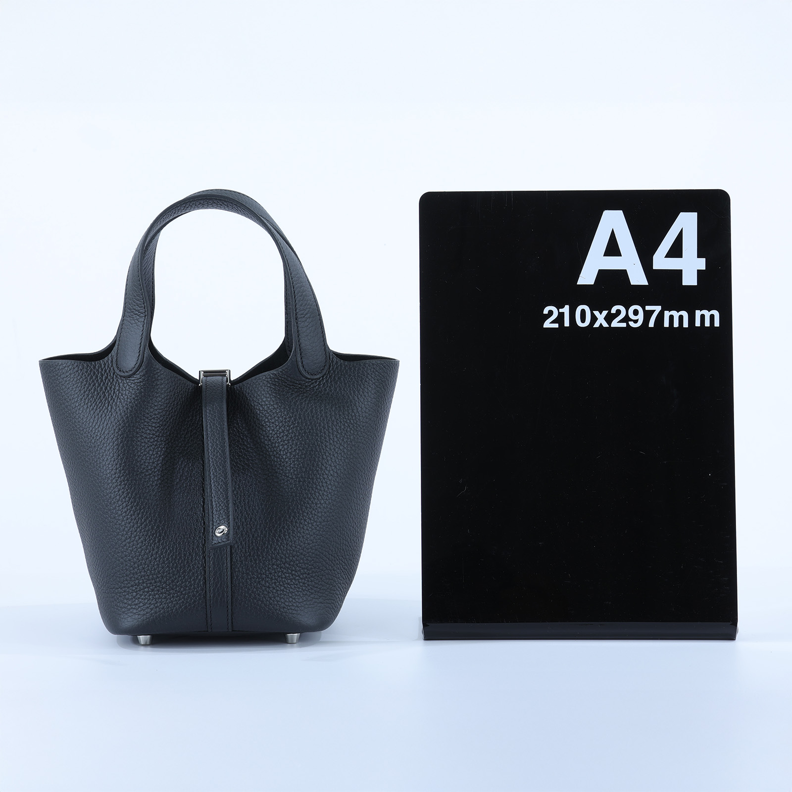 愛馬仕 Hermes Picotin Lock 18 菜籃子包 銀色五金 黑色 H056289CK89 H056289CK/K AK 007 MM/K刻  原廠盒子/防塵袋/鎖組