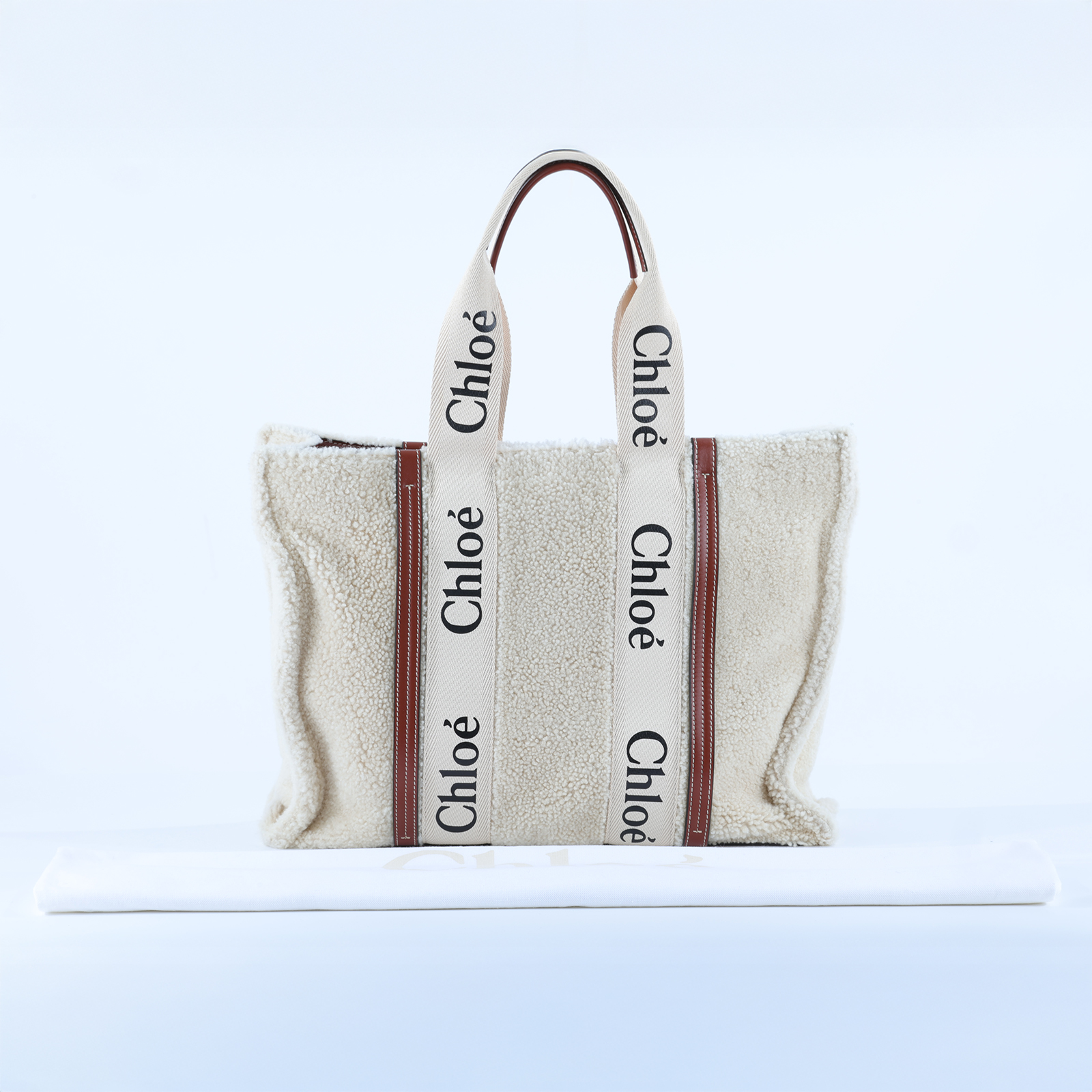 蔻依 CHLOE Large Woody 手提包 羊絨 CHC21WS382F586J1 羊毛WOODY 防塵袋/保證卡