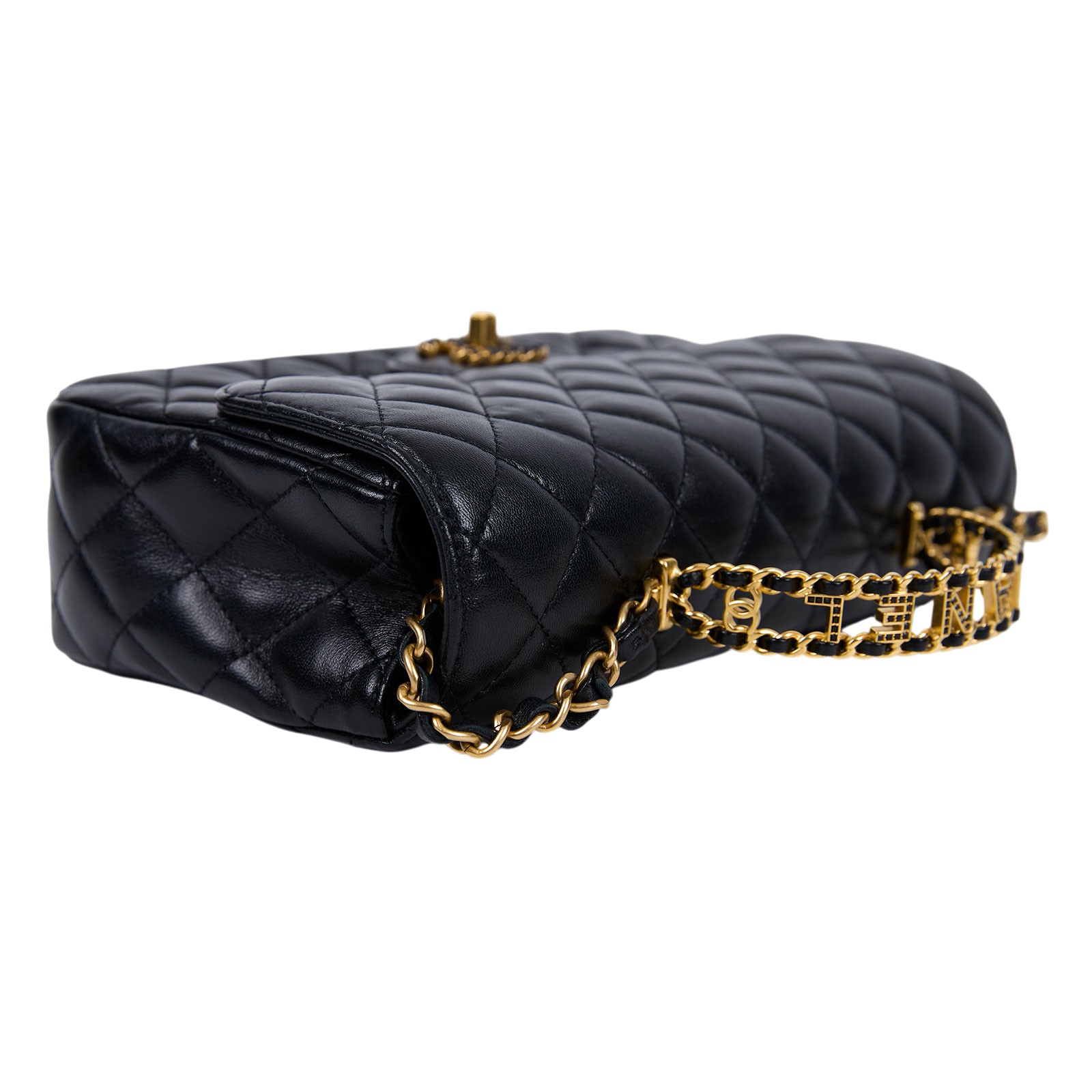 香奈兒 CHANEL Handle 手提 口蓋包 AS4530 B14824 晶片款 黑羊手提包 防塵袋/購買證明/原廠盒子