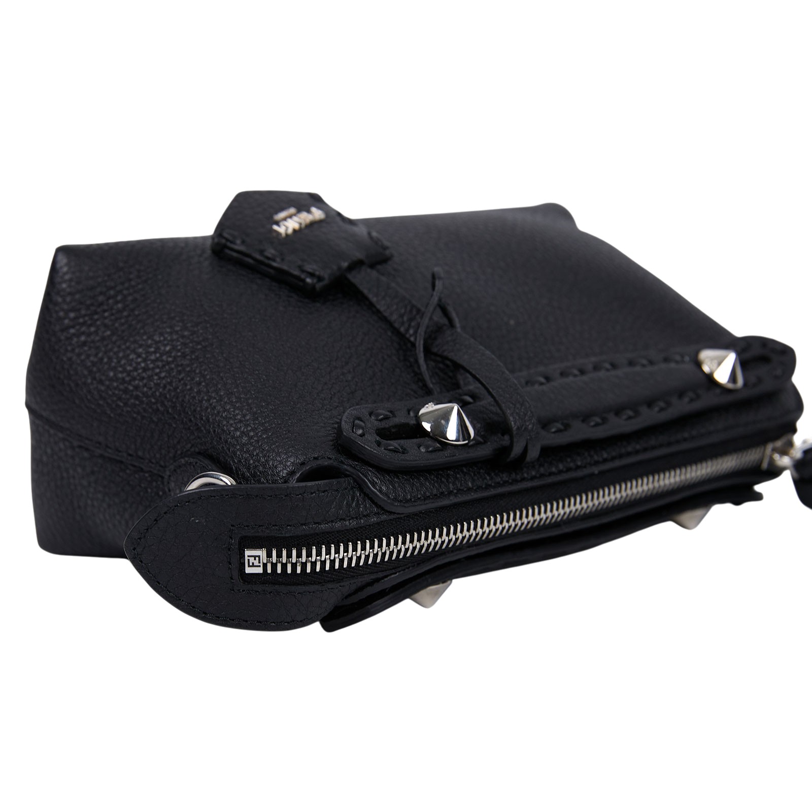 芬迪 FENDI By The Way 迷你 Selleria 單肩包 8BS098ASU2 黑SELLERIA MINI 原廠盒子/防塵袋/保證卡