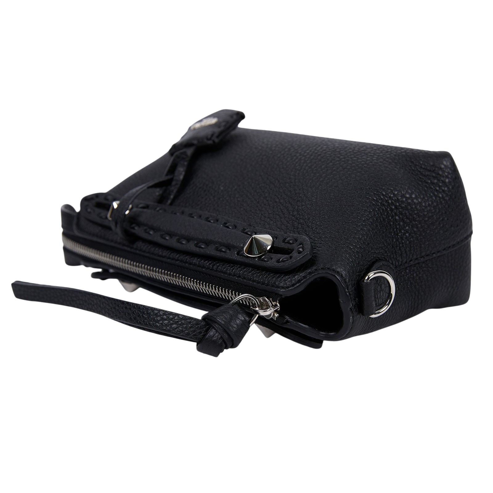 芬迪 FENDI By The Way 迷你 Selleria 單肩包 8BS098ASU2 黑SELLERIA MINI 原廠盒子/防塵袋/保證卡