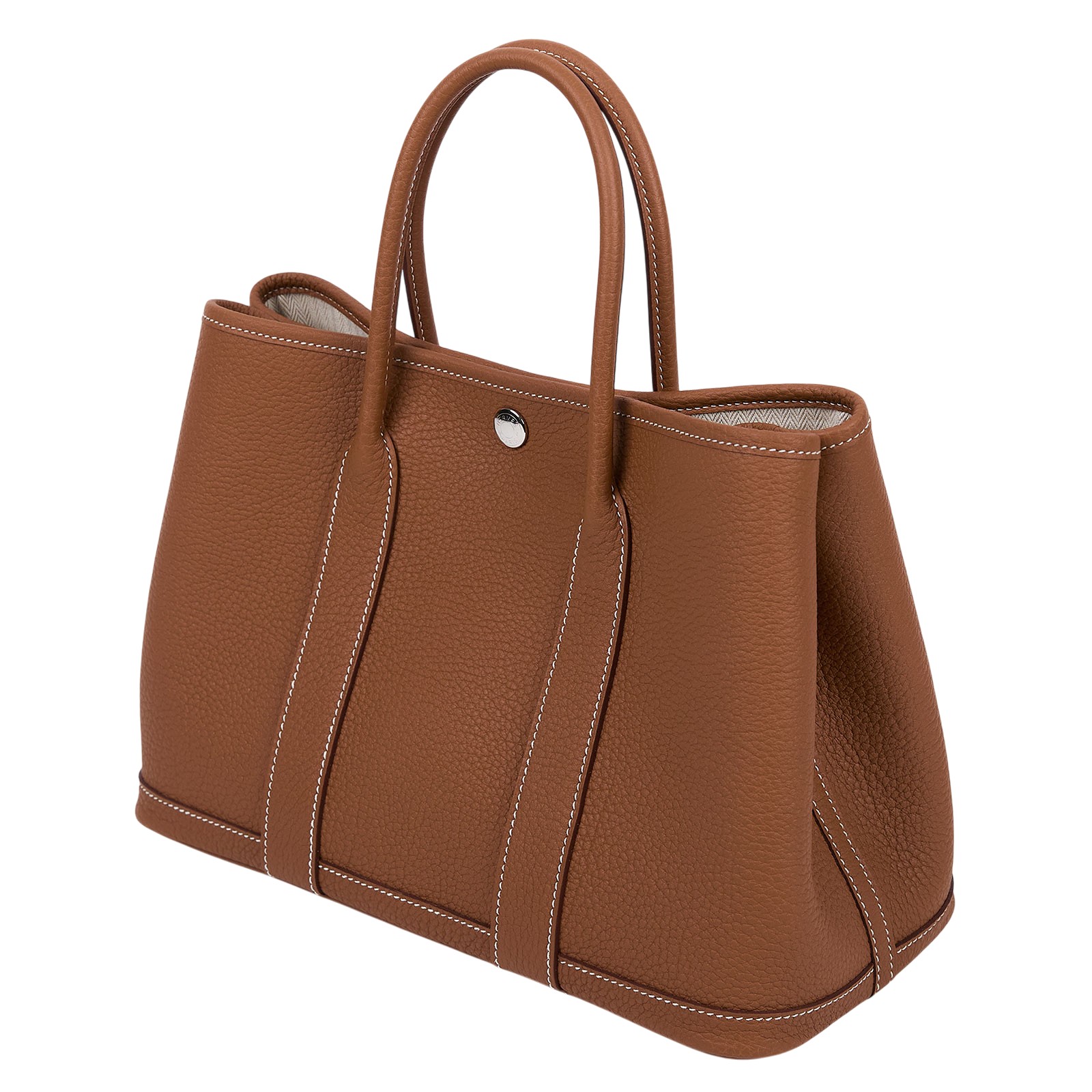 愛馬仕 Hermes Garden Party 花園派對包 30 銀色五金 金棕 H051568CK37 /W刻 金棕GP30 原廠盒子/防塵袋