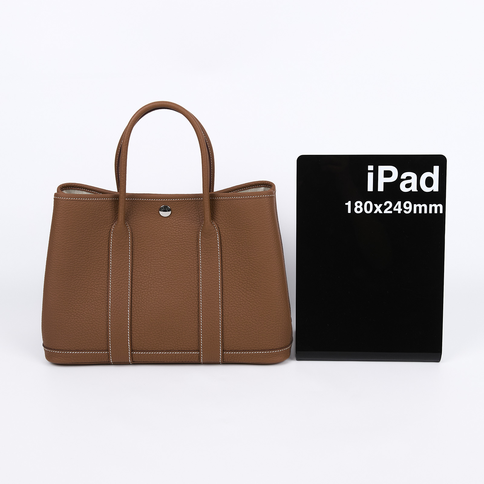 愛馬仕 Hermes Garden Party 花園派對包 30 銀色五金 金棕 H051568CK37 /W刻 金棕GP30 原廠盒子/防塵袋