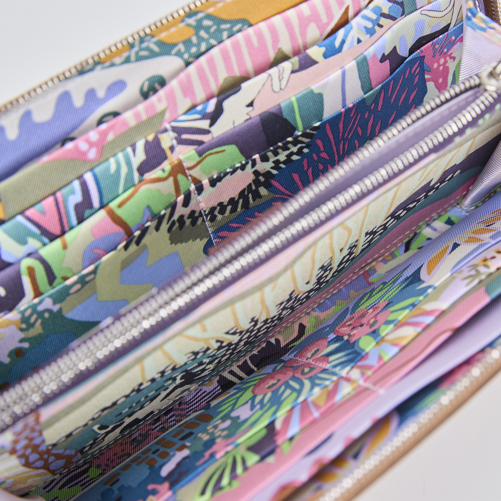 愛馬仕 Hermes SilkIn 拉鍊 長夾 錢包 SILKL W刻 金棕絲巾長夾 原廠盒子