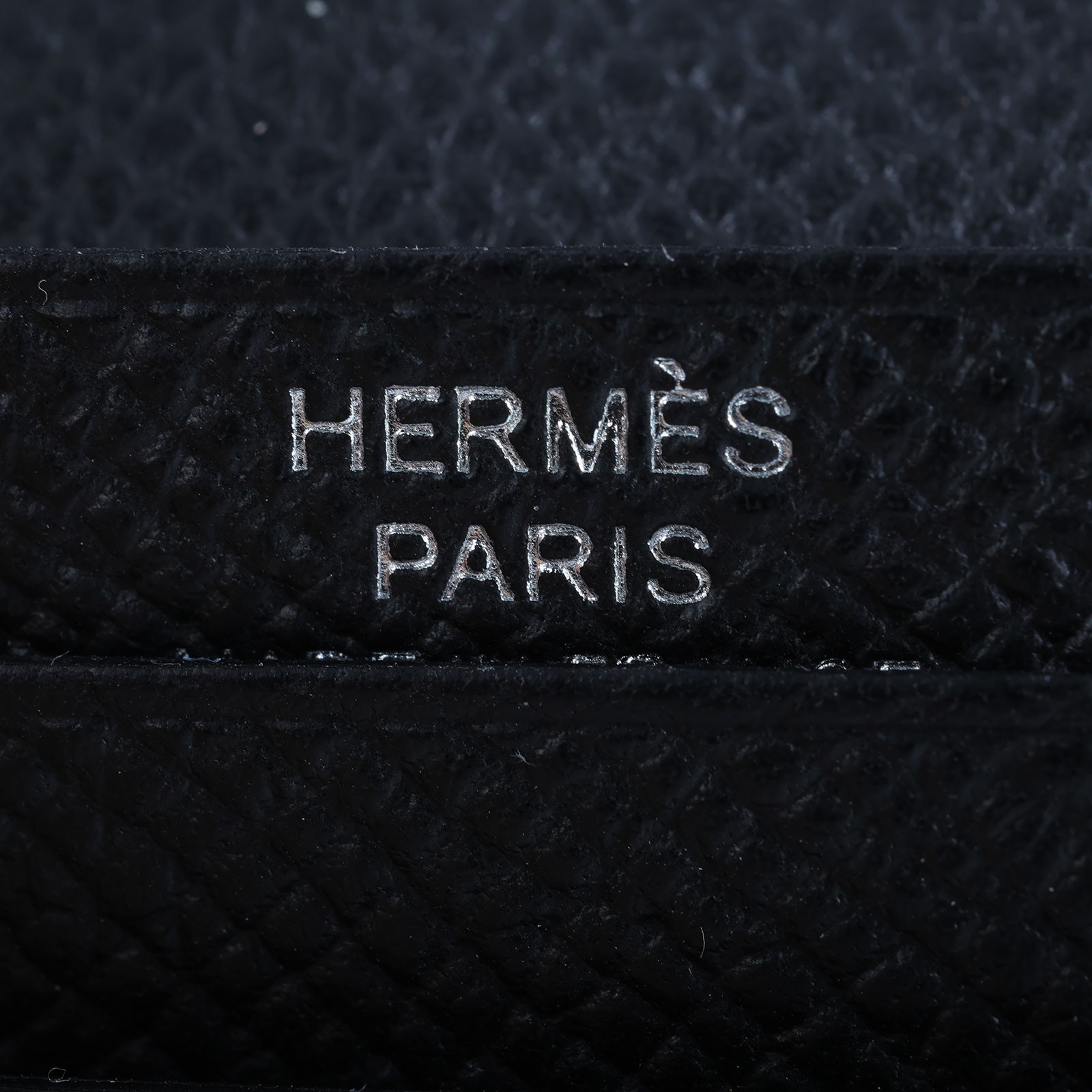 愛馬仕 Hermes Bearn 短夾 BEARN W刻 黑銀Bearn短夾 原廠盒子