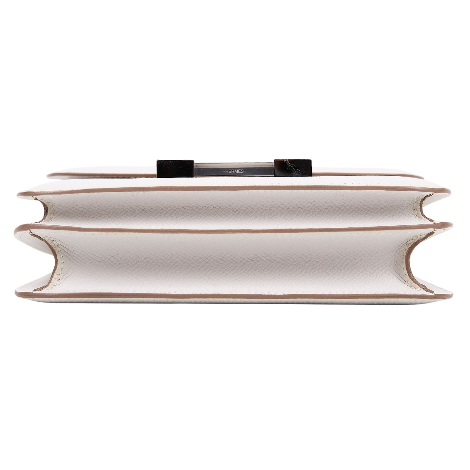 愛馬仕 Hermes Constance Bag 康康包 MIni 18  銀色五金 奶灰色 H083905CKM4 /B刻  原廠盒子/防塵袋/購買證明影本