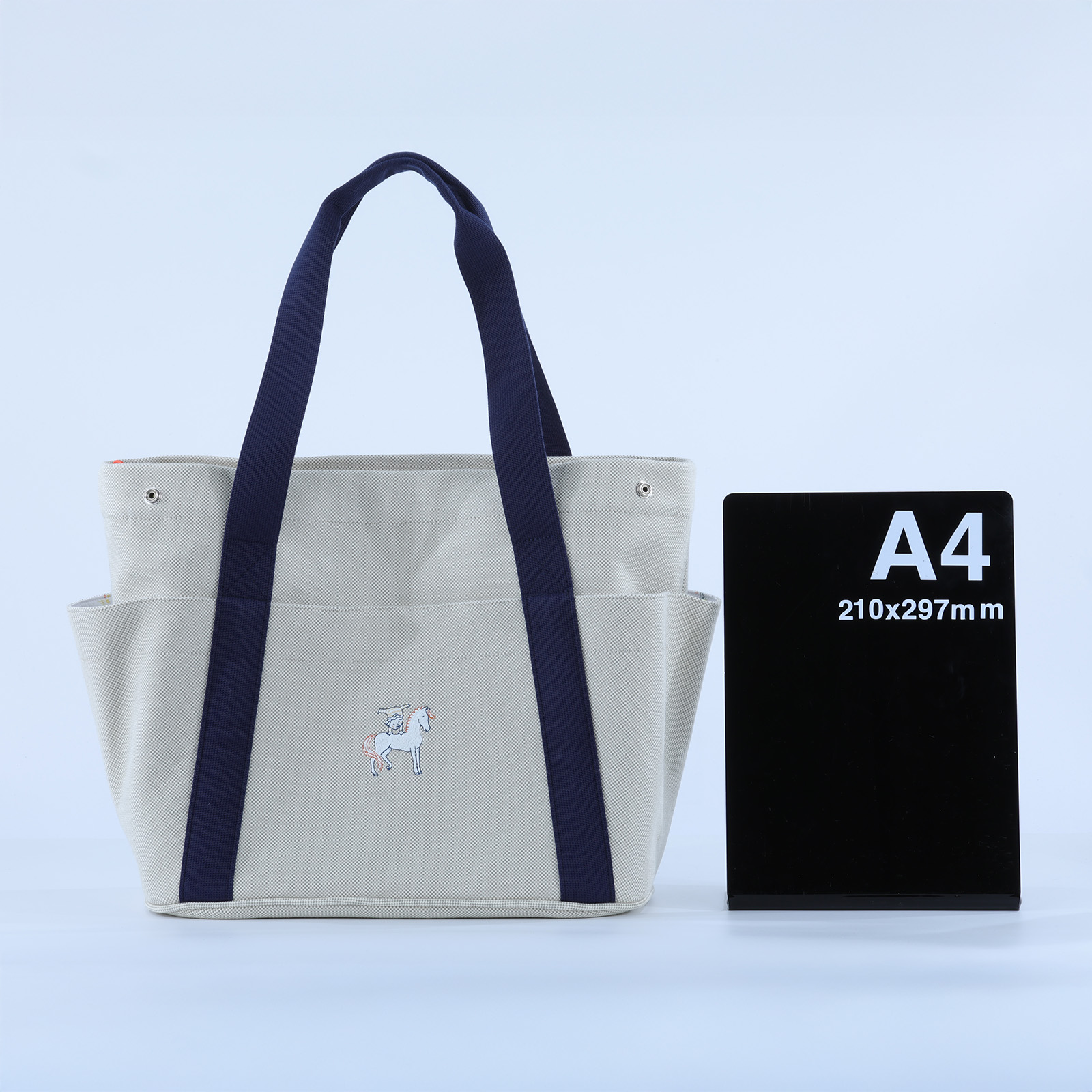 愛馬仕 Hermes Cabriole育兒包   卡其藍背袋媽媽包 原廠盒子/墊子