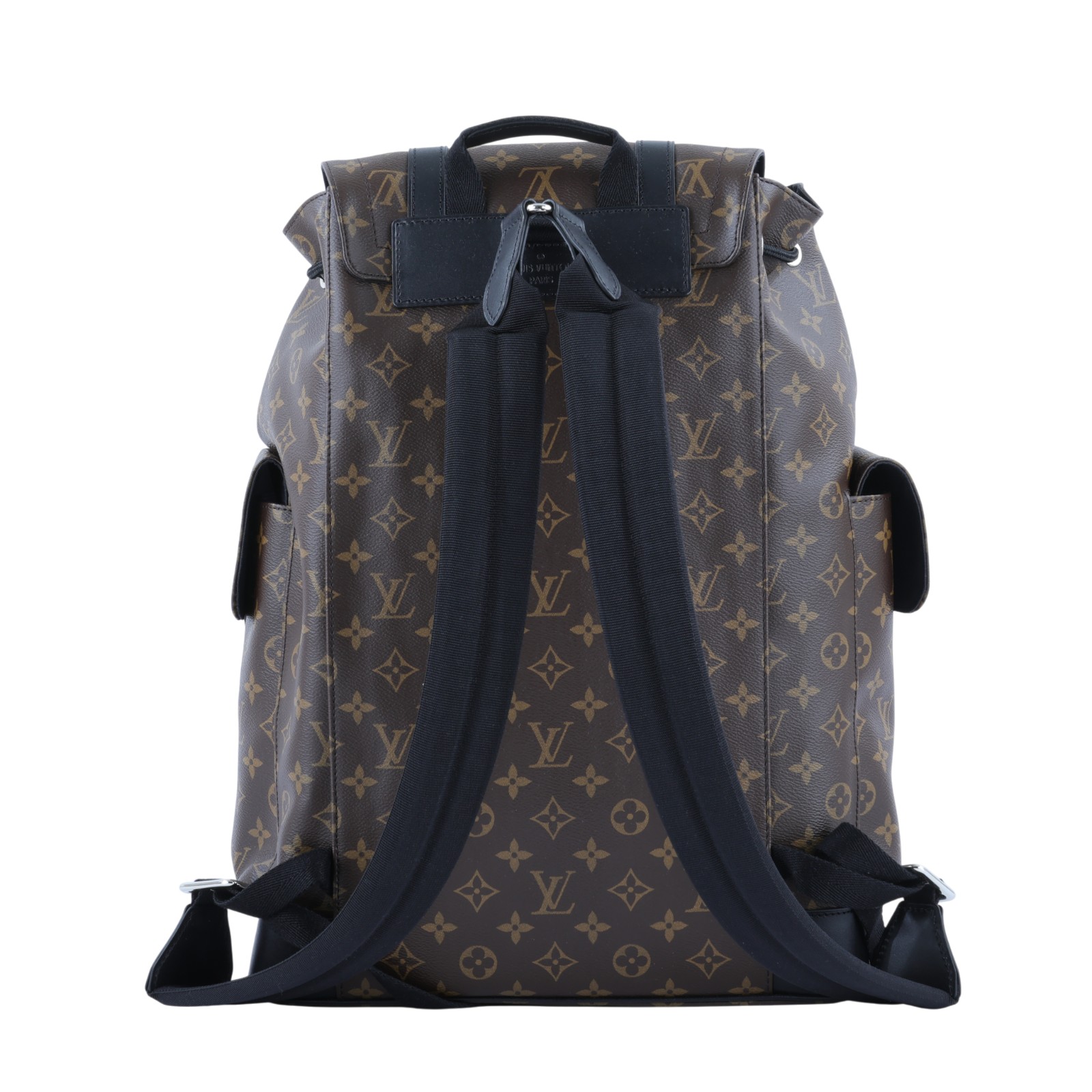 路易威登 LOUIS VUITTON Christopher MM 後背包 經典帆布 M43735 晶片款  原廠盒子/防塵袋/購買證明