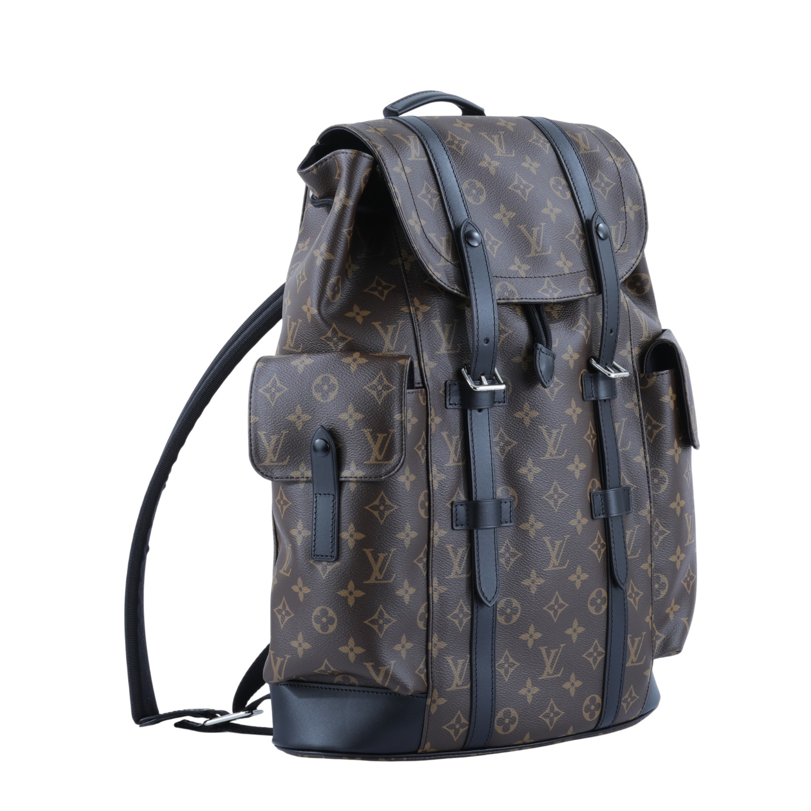 路易威登 LOUIS VUITTON Christopher MM 後背包 經典帆布 M43735 晶片款  原廠盒子/防塵袋/購買證明