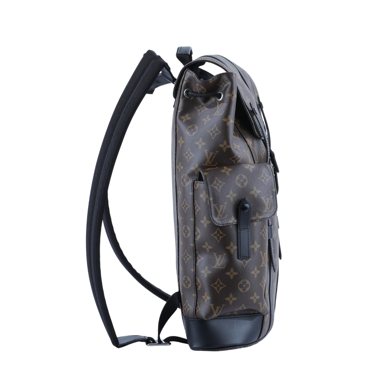 路易威登 LOUIS VUITTON Christopher MM 後背包 經典帆布 M43735 晶片款  原廠盒子/防塵袋/購買證明