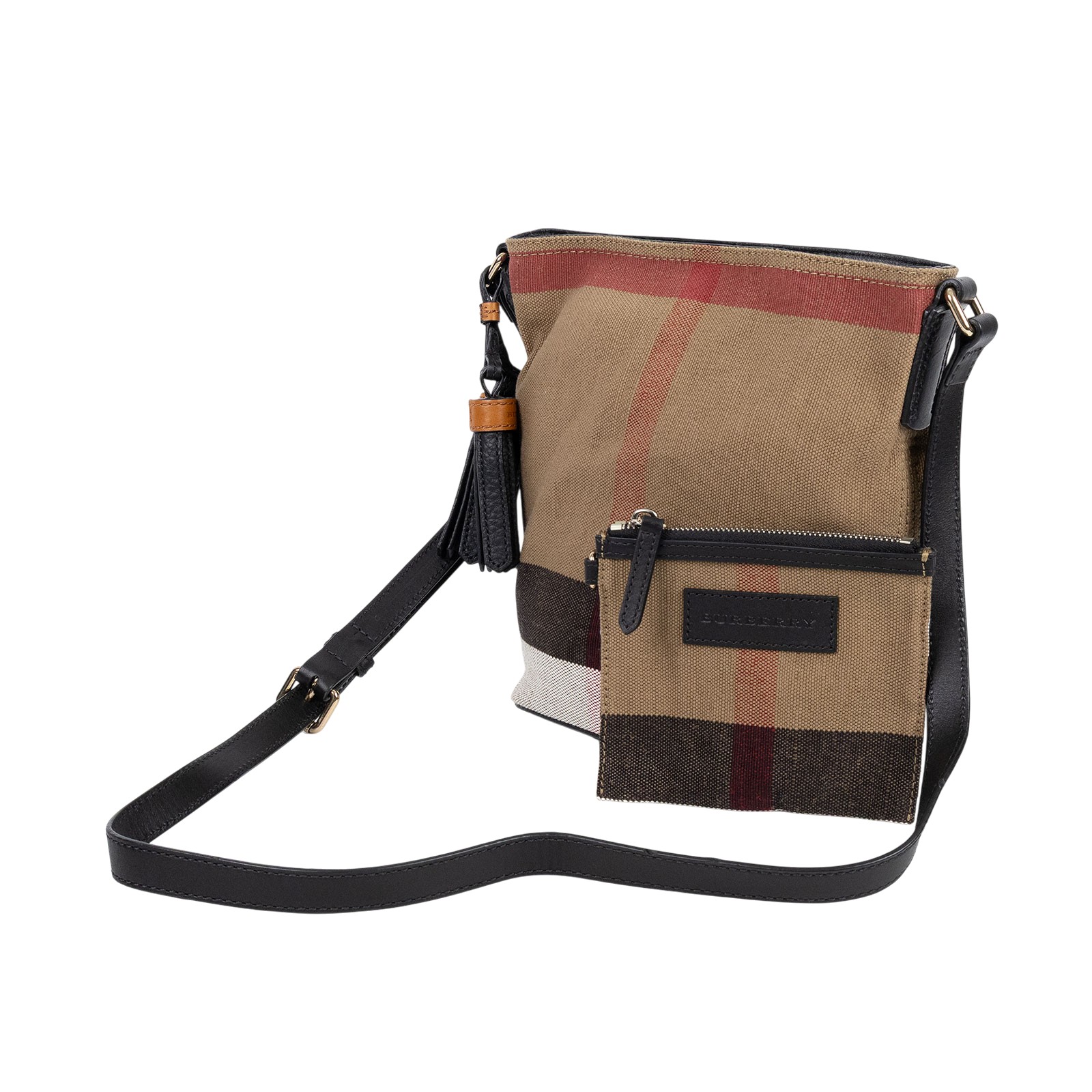 博柏利 BURBERRY 水桶包 3997284 格紋水桶包 防塵袋