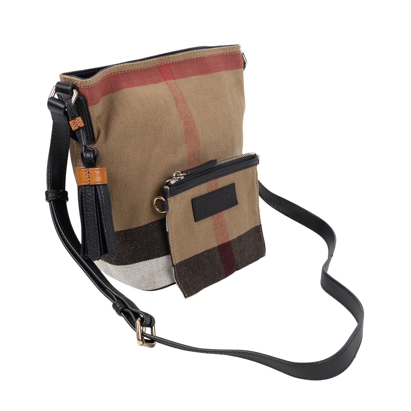 博柏利 BURBERRY 水桶包 3997284 格紋水桶包 防塵袋