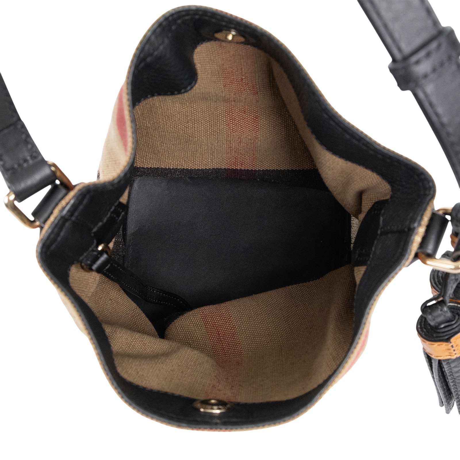 博柏利 BURBERRY 水桶包 3997284 格紋水桶包 防塵袋