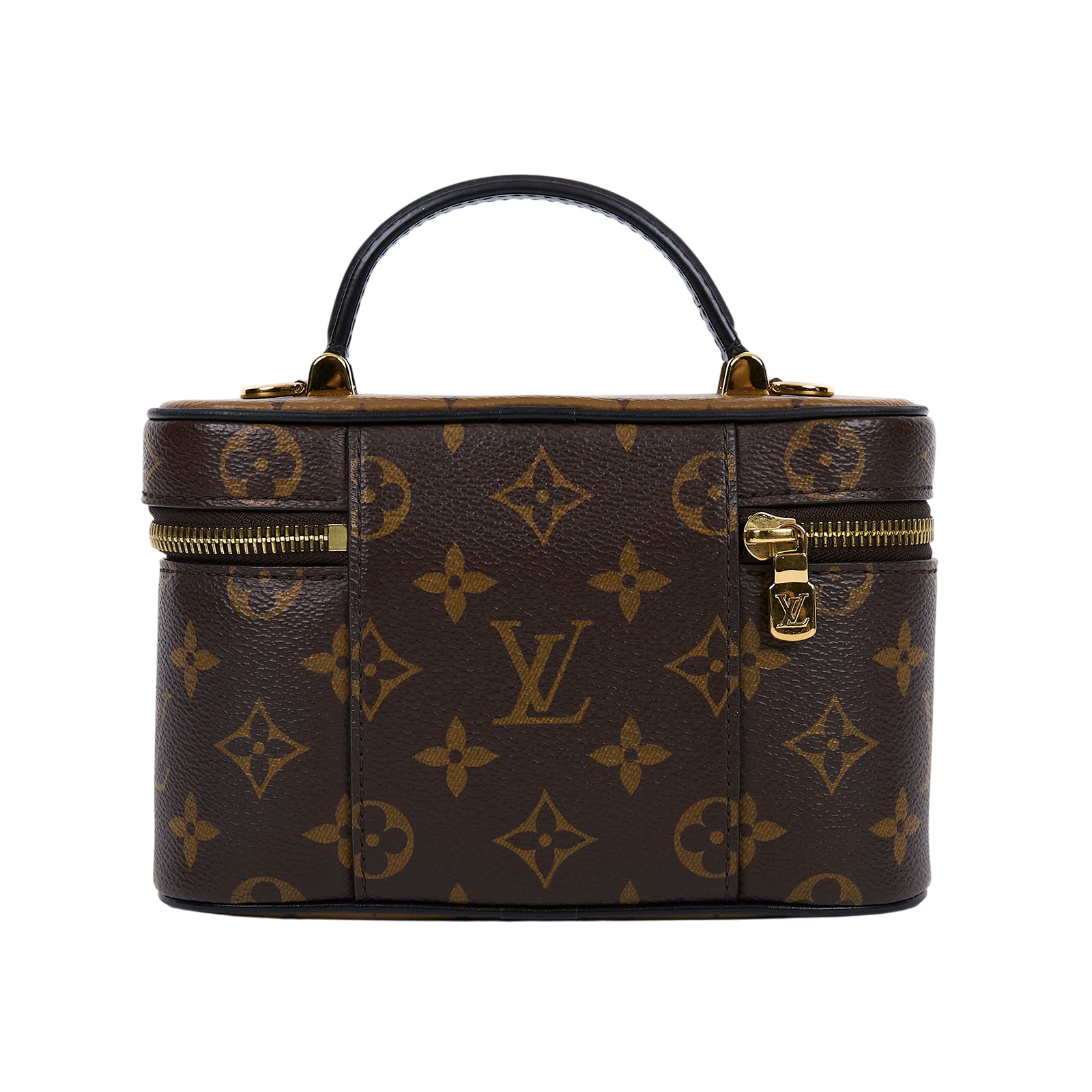 路易威登 LOUIS VUITTON Vanity Chain Pouch 肩背 手提 化妝箱 M47125 晶片款  原廠盒子/防塵袋/鑰匙