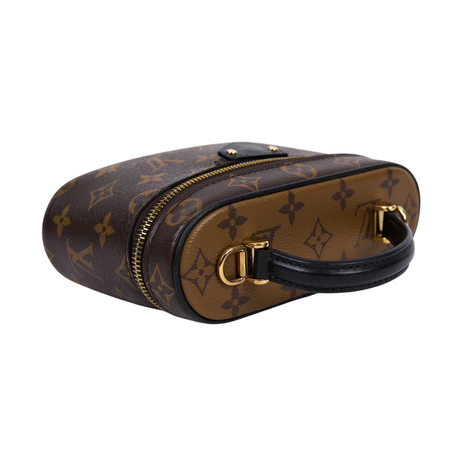 路易威登 LOUIS VUITTON Vanity Chain Pouch 肩背 手提 化妝箱 M47125 晶片款  原廠盒子/防塵袋/鑰匙