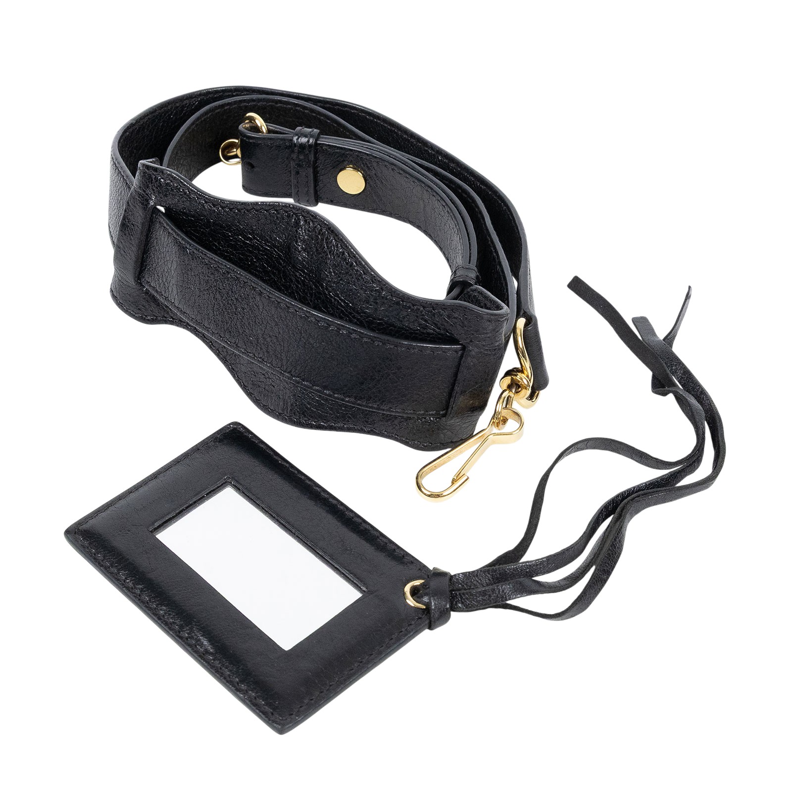 巴黎世家 BALENCIAGA Mini City 機車包 300295D94JN 黑金CITY MINI 防塵袋/鏡子