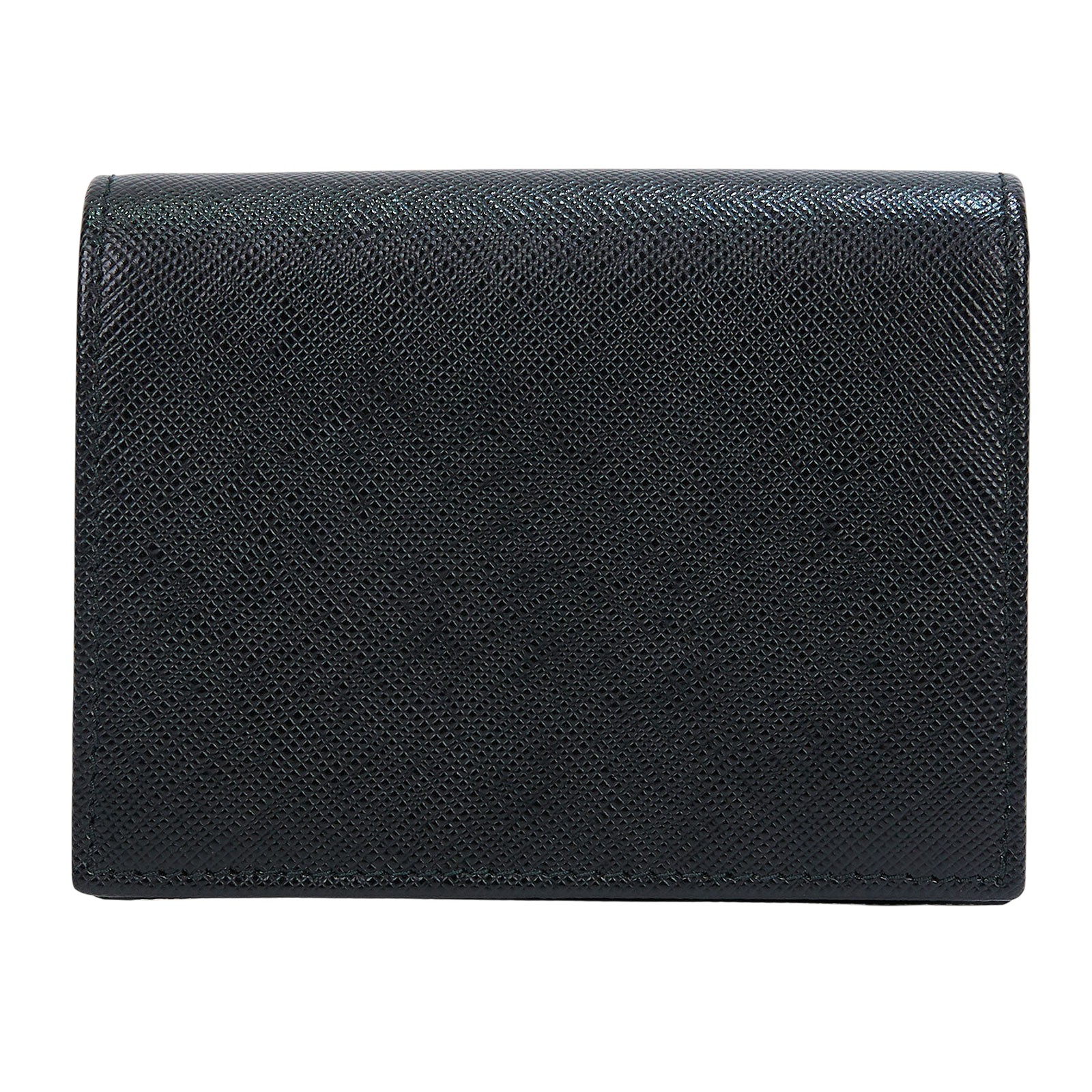 普拉達 PRADA 錢包 短夾 1MV204_2DDU 黑釦式兩折短夾 原廠盒子/保證卡