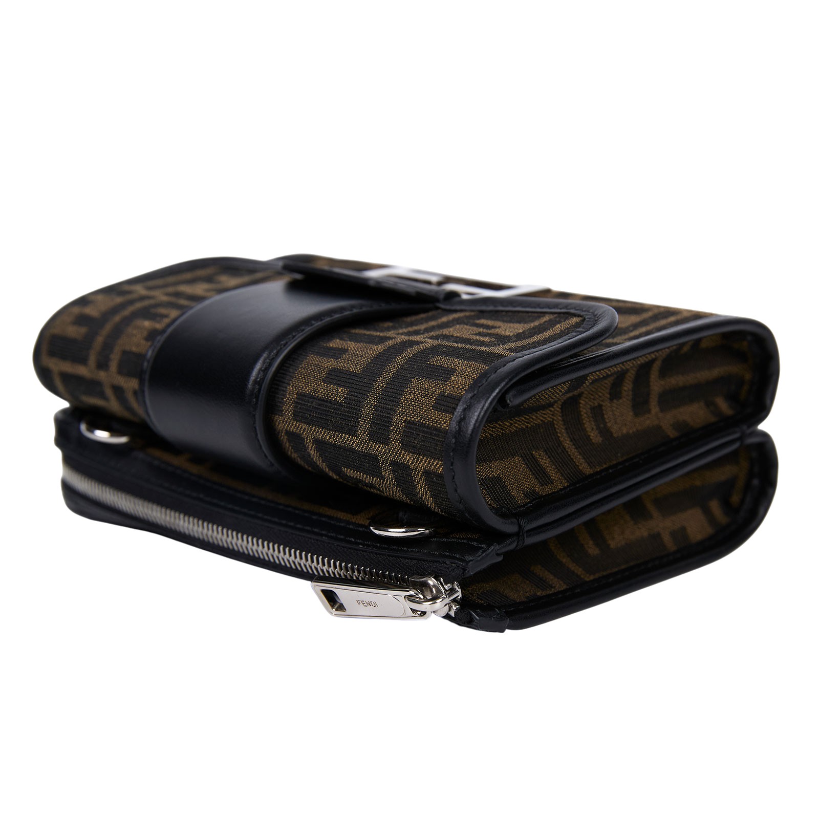 芬迪 FENDI Baguette Double 斜背包 7VA649ALWK 棕Double Baguette 防塵袋