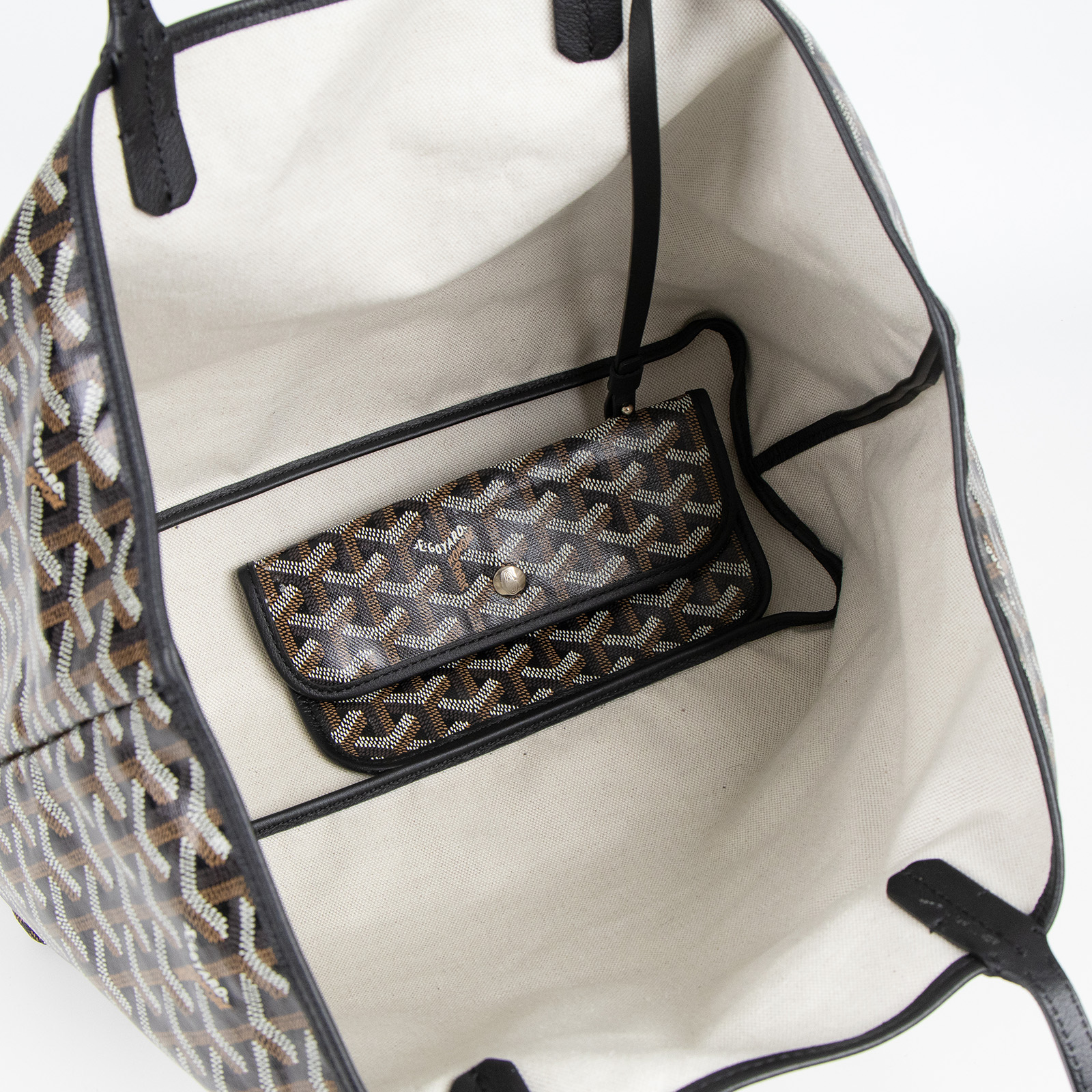 高雅德 GOYARD Saint Louis PM Bag 托特包 STLOUIPMLTY 黑Saint louis tote PM 無附屬品