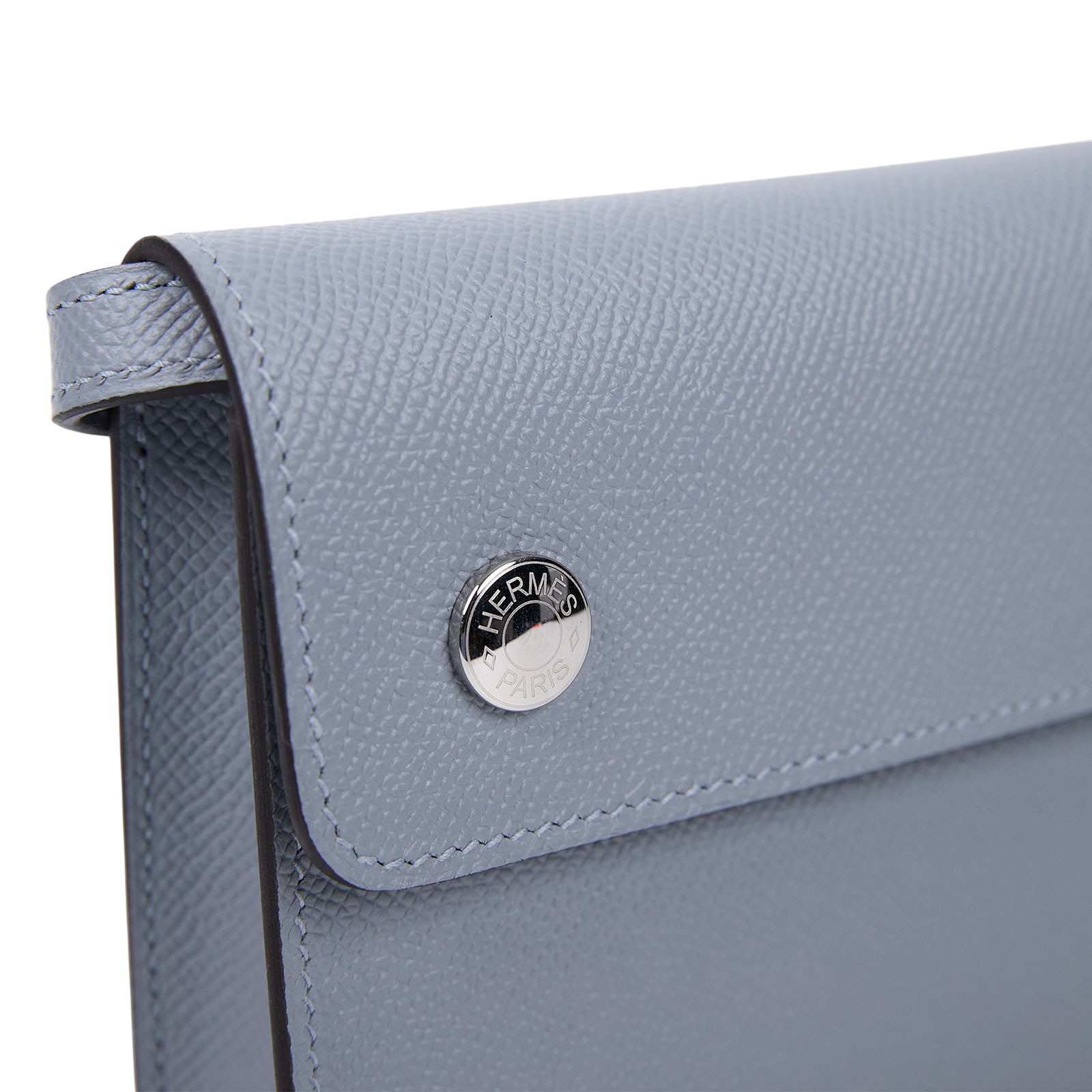 愛馬仕 Hermes Hermesnap 隨身錢包 銀色五金 木偶灰 H085291CKP0 H085291CK/K刻/K AM 005 UH/P0  防塵袋/原廠盒子