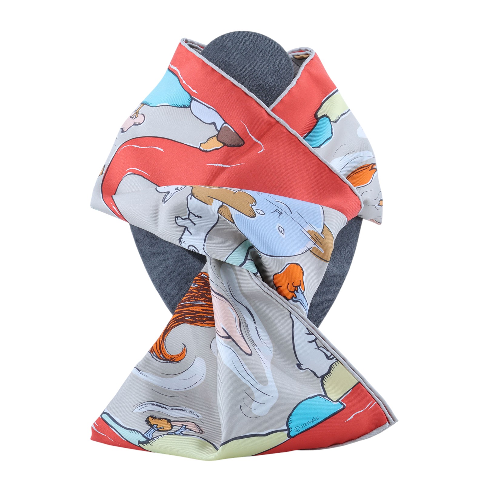 愛馬仕 Hermes Mille et Un Lapins scarf 90 絲巾    原廠盒子