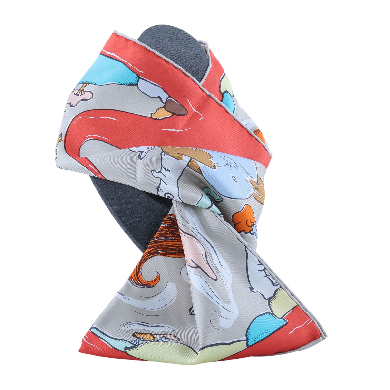 愛馬仕 Hermes Mille et Un Lapins scarf 90 絲巾    原廠盒子