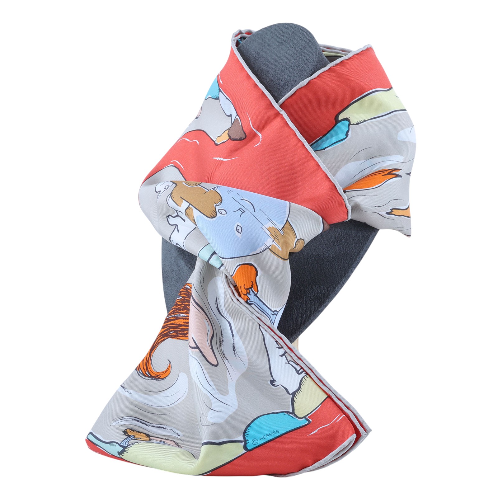 愛馬仕 Hermes Mille et Un Lapins scarf 90 絲巾    原廠盒子