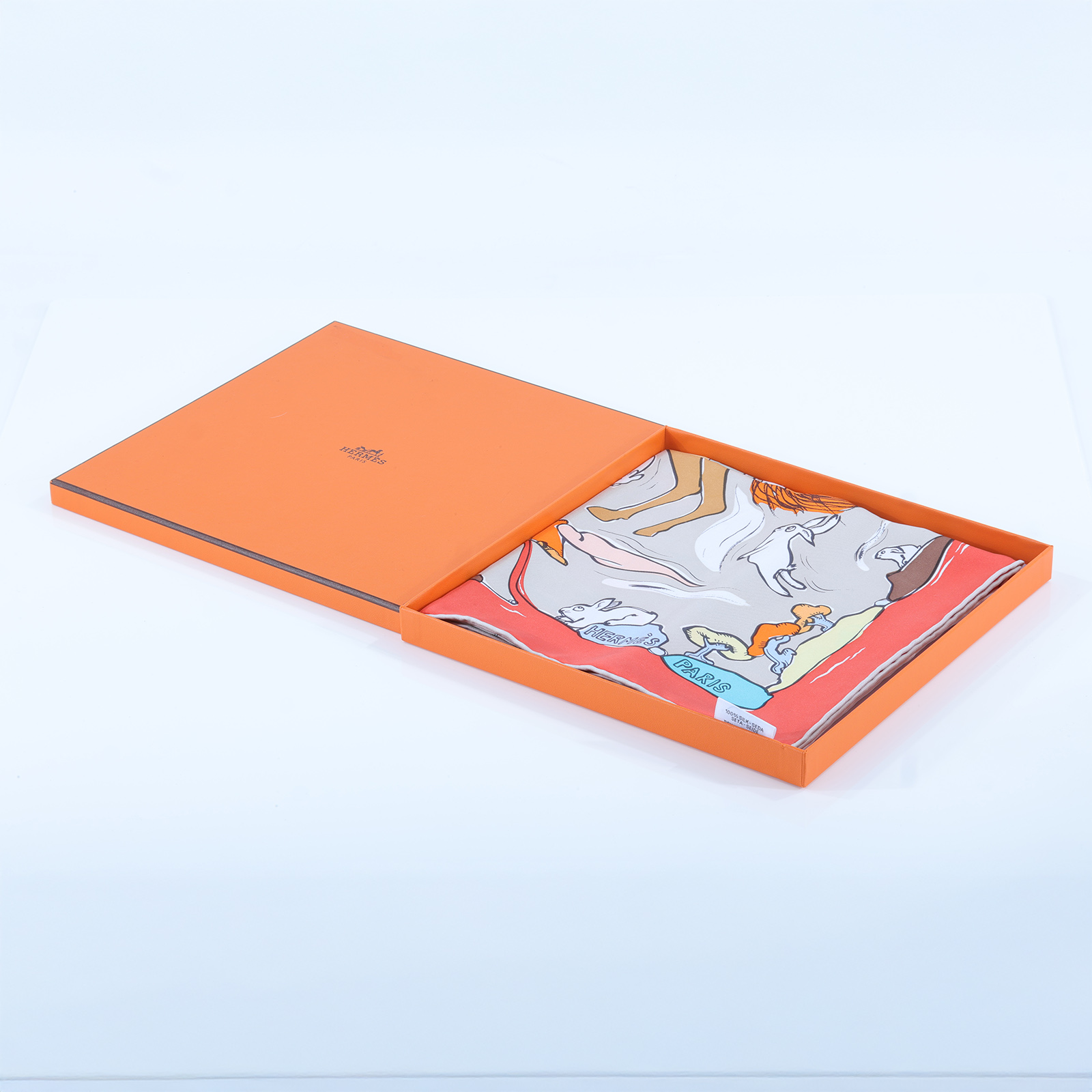 愛馬仕 Hermes Mille et Un Lapins scarf 90 絲巾    原廠盒子