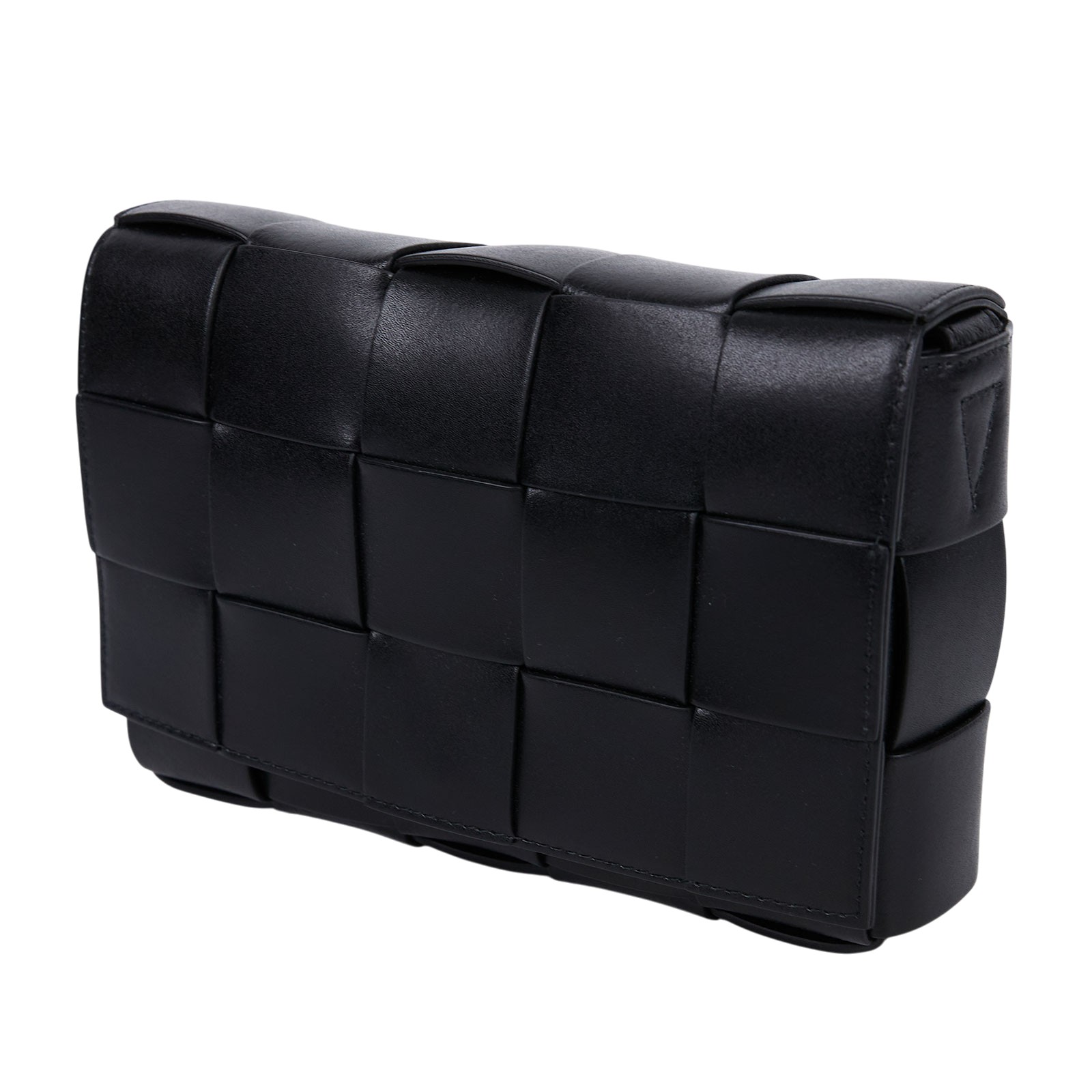 寶緹嘉 BOTTEGA VENETA Small Cassette 編織包 730848VMAY CASSETTE 黑色5X3 防塵袋